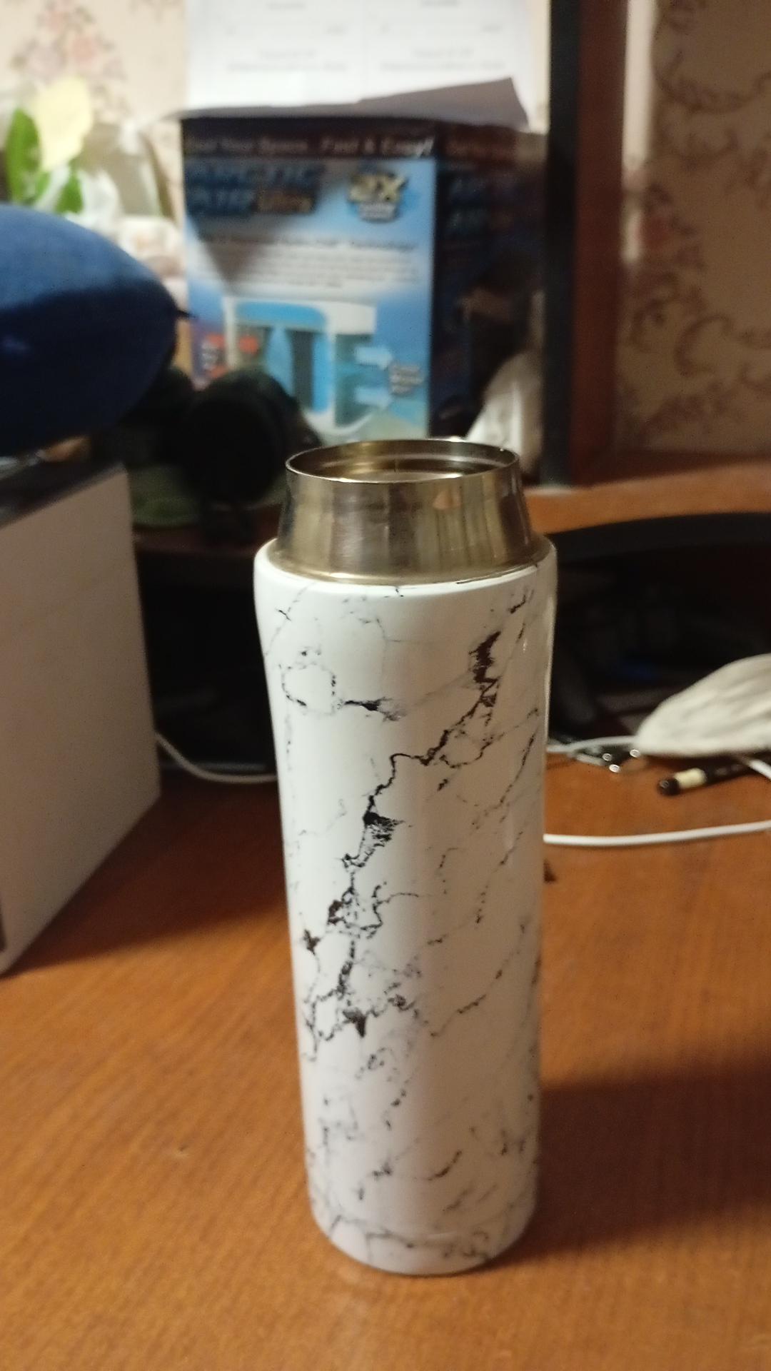 Фото: Термочашка UP! (Underprice) Marble Syphony 480 мл, отправлено пользователем Арсеній Термочашка UP! (Underprice) Marble Syphony 480 мл в реальных условиях использования от пользователя Арсеній.