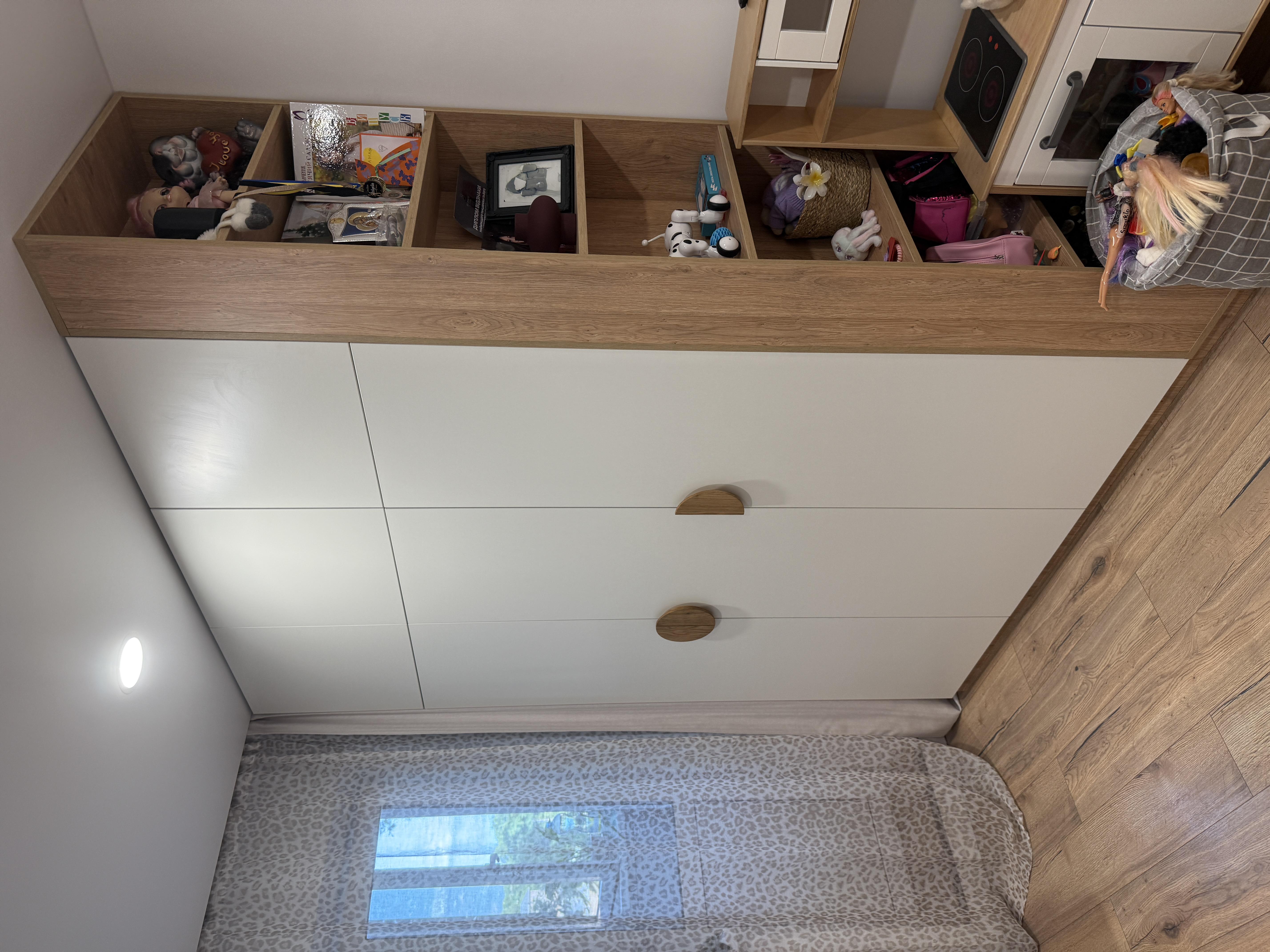 Мебельная ручка деревянная Duet 180 мм в реальных условиях использования от покупателя Катерина.