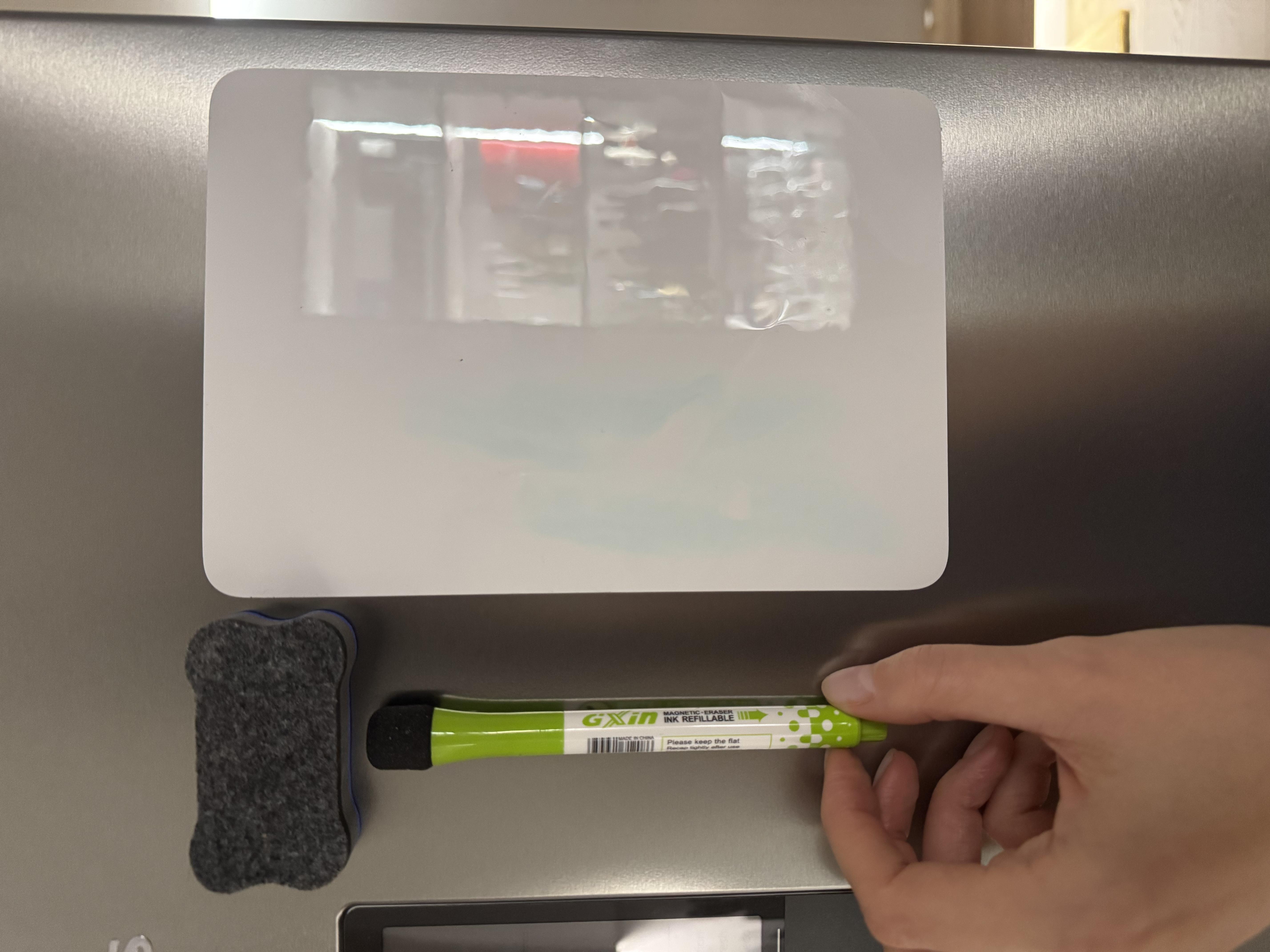 Дошка магнітна для записів з маркером та губкою 125x175 мм (1794424221) у реальних умовах використання від покупця Наталья.