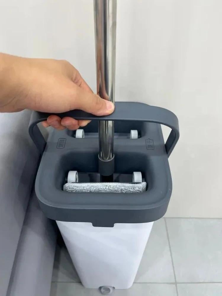 Набір швабра та відро з віджимом Joybos Z87 (23695015) у реальних умовах використання від покупця Аліна.