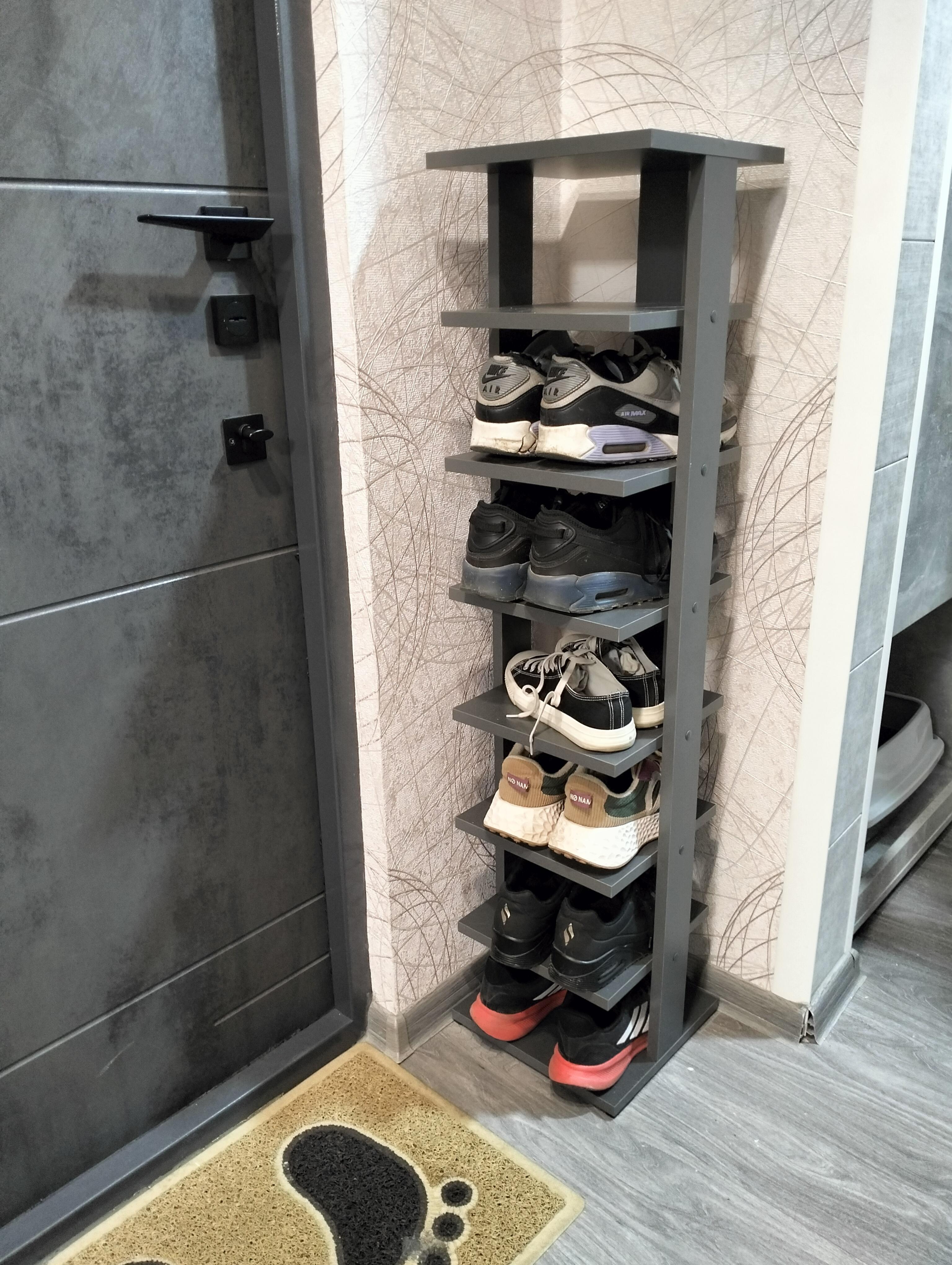 Фото: Полка для обуви Sanro в прихожую 280х1137х267 мм Дуб сонома (T13), отправлено покупателем Марина Полка для обуви Sanro в прихожую 280х1137х267 мм Дуб сонома (T13) в реальных условиях использования от покупателя Марина.