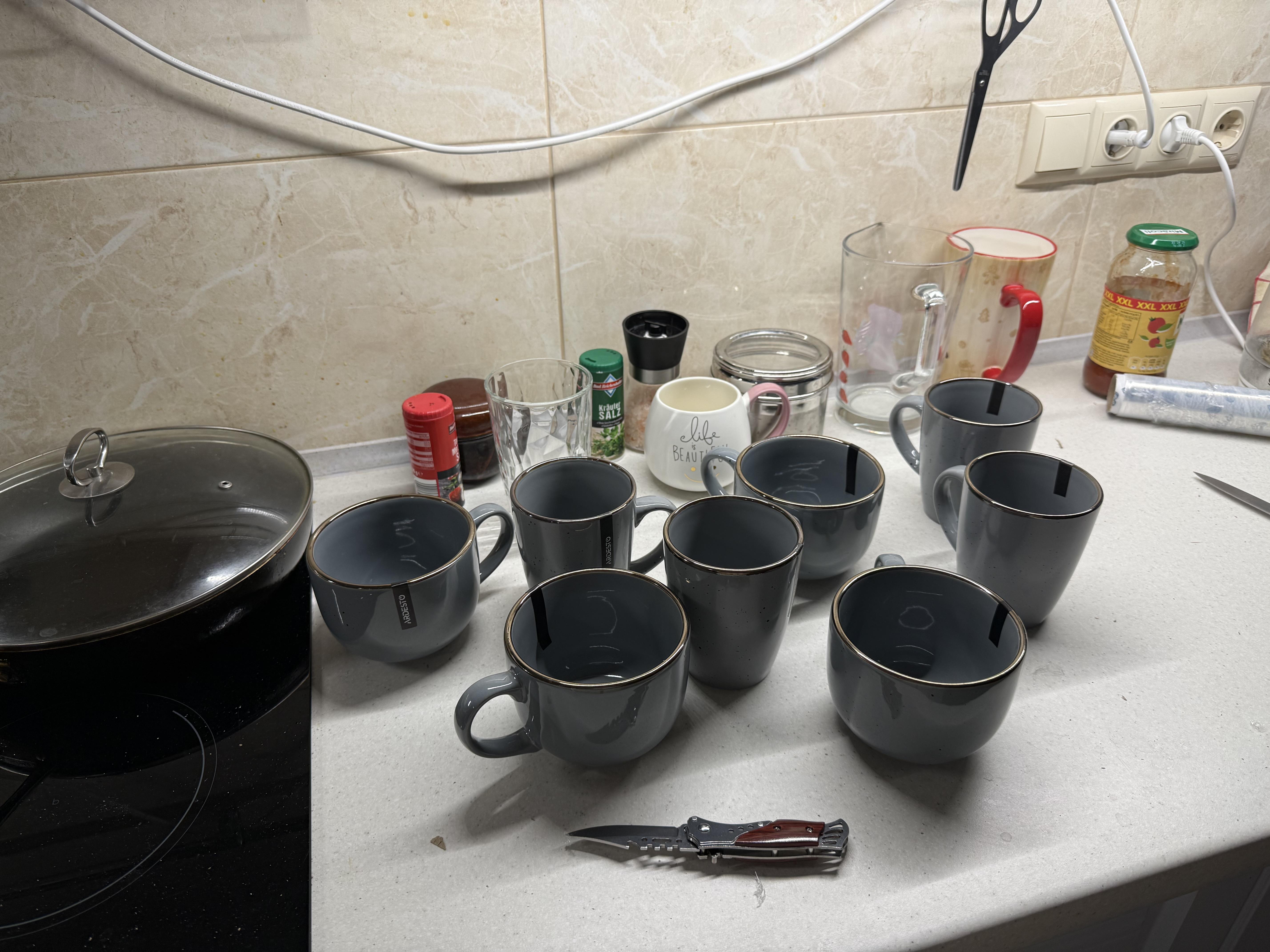 Сервиз столовой посуды Ardesto Bagheria 24 предмета 4 персоны каменная керамика Серый в реальных условиях использования от покупателя Єлизавета.