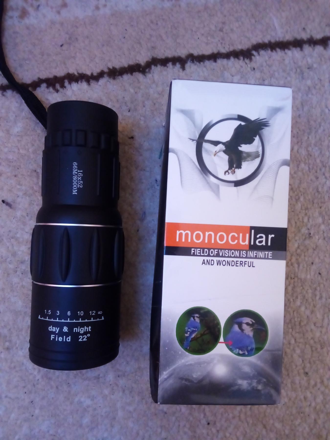 Монокуляр 16x52 мм с чехлом (21725013) в реальных условиях использования от пользователя Борис.