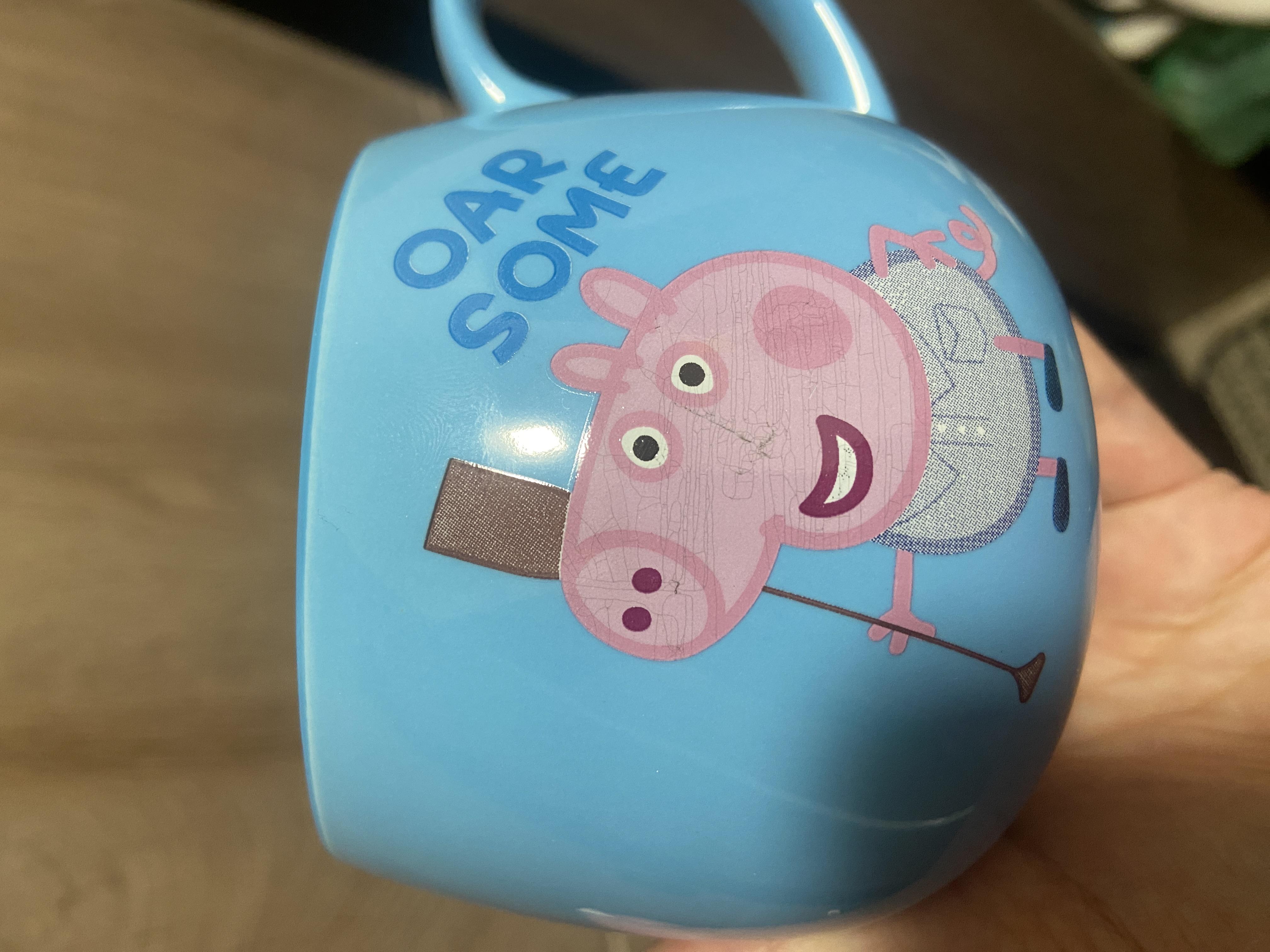 Кружка Peppa Pig керамическая 400 мл Синий (4998) в реальных условиях использования от покупателя Наталія.