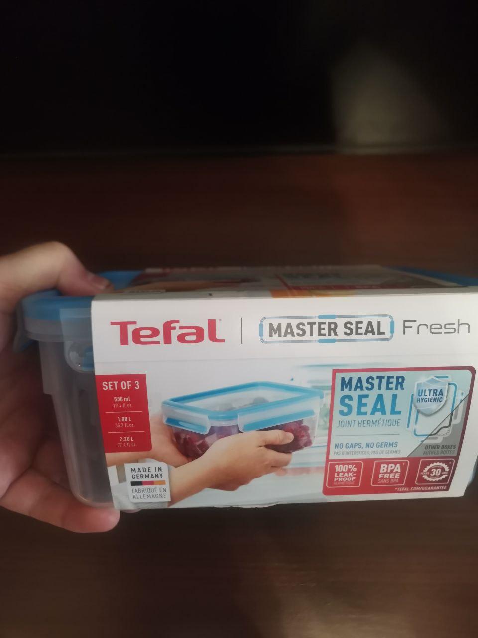 Фото: Набор контейнеров Tefal Masterseal Fresh 3 шт K3028912, отправлено пользователем Чередюк Надія Набор контейнеров Tefal Masterseal Fresh 3 шт K3028912 в реальных условиях использования от пользователя Чередюк Надія.