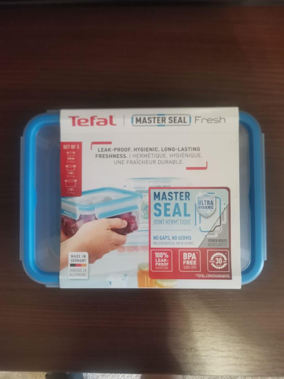 Фото: Набор контейнеров Tefal Masterseal Fresh 3 шт K3028912, отправлено пользователем Чередюк Надія Набор контейнеров Tefal Masterseal Fresh 3 шт K3028912 в реальных условиях использования от пользователя Чередюк Надія.