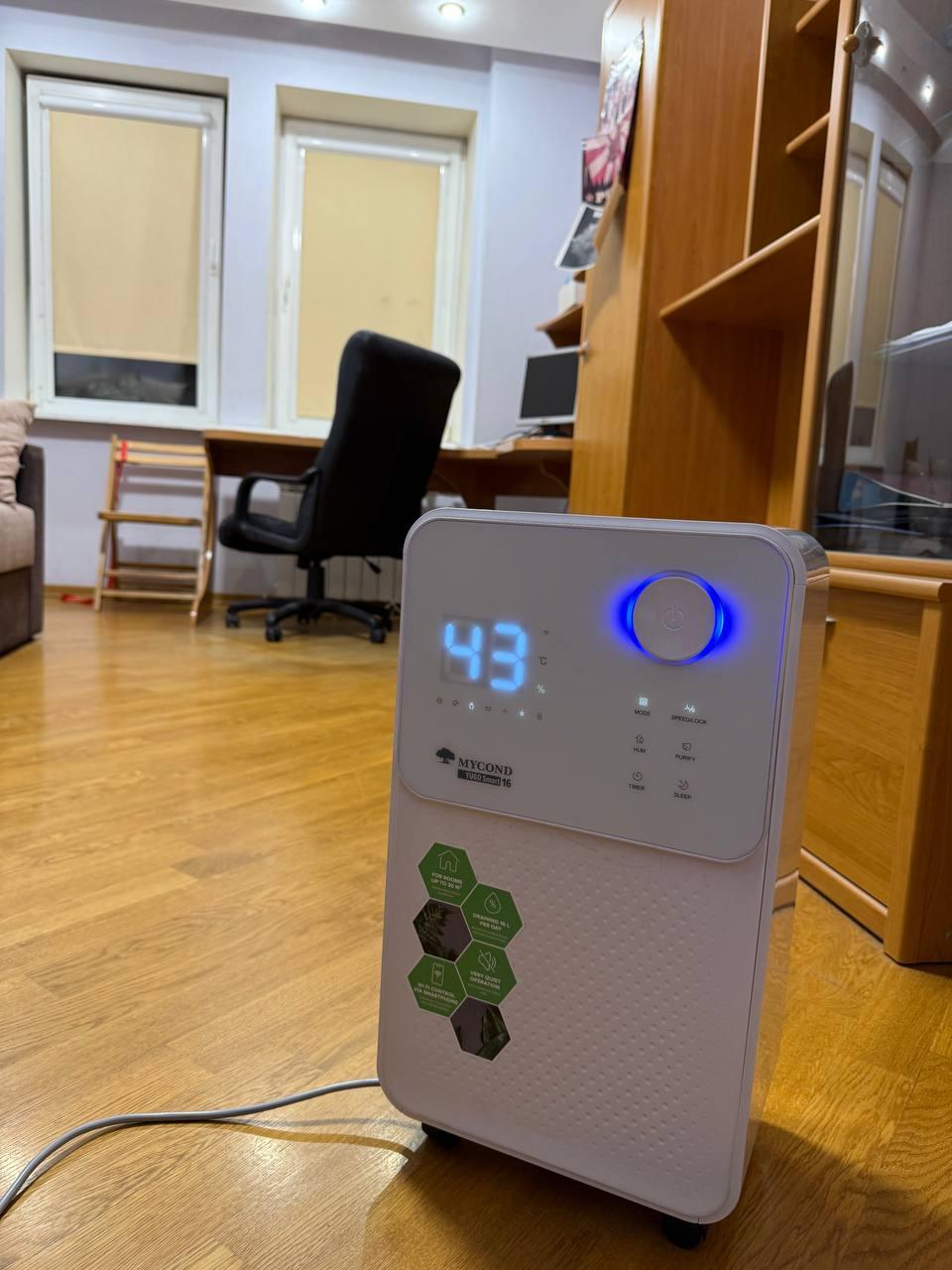Осушитель воздуха Mycond Yugo Smart 16 в реальных условиях использования от пользователя Віктор.