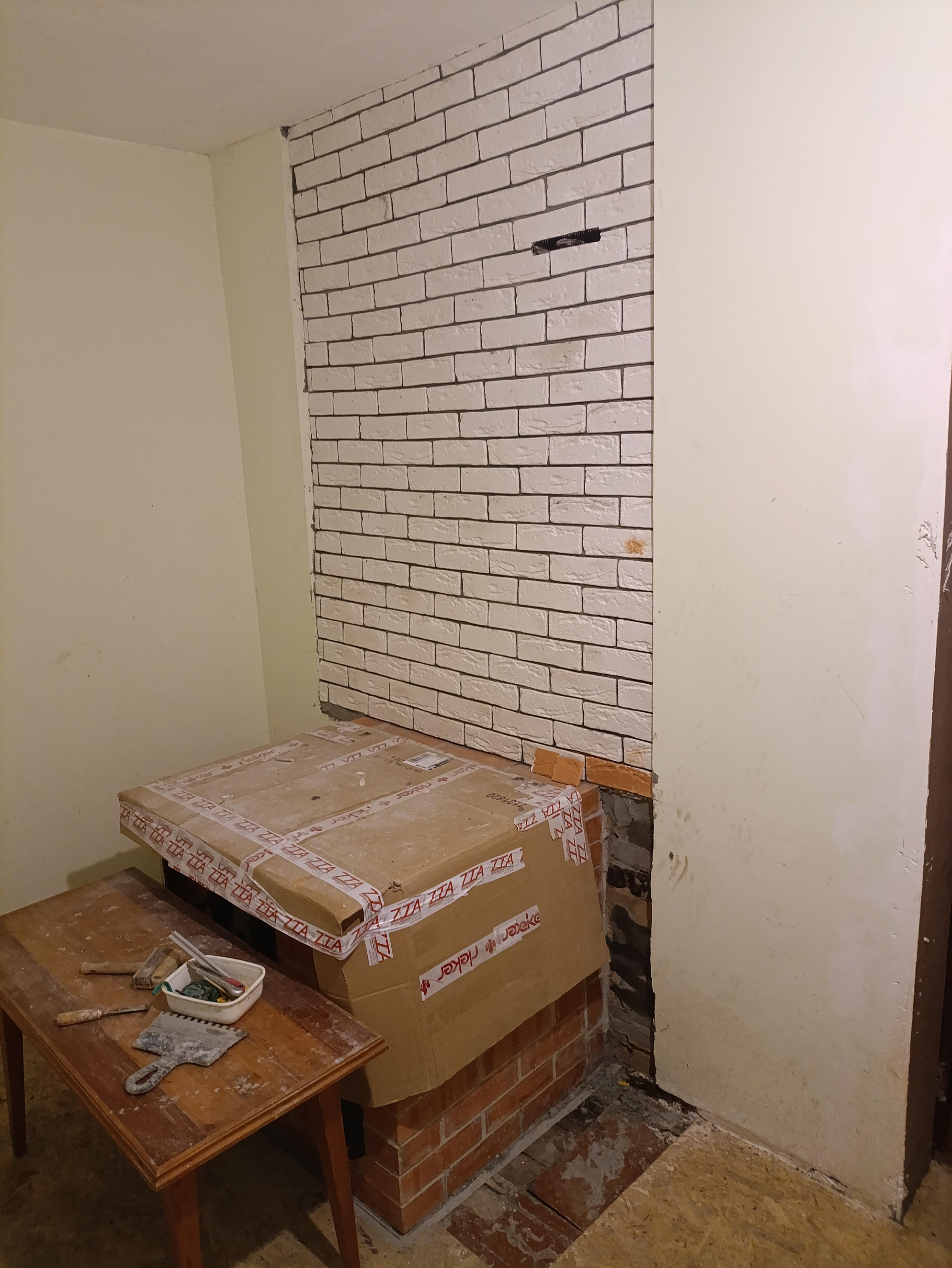 Плитка гипсовая прямая BeautyWalls АГОРА армованная 0,35 кв.м в реальных условиях использования от покупателя Максим.