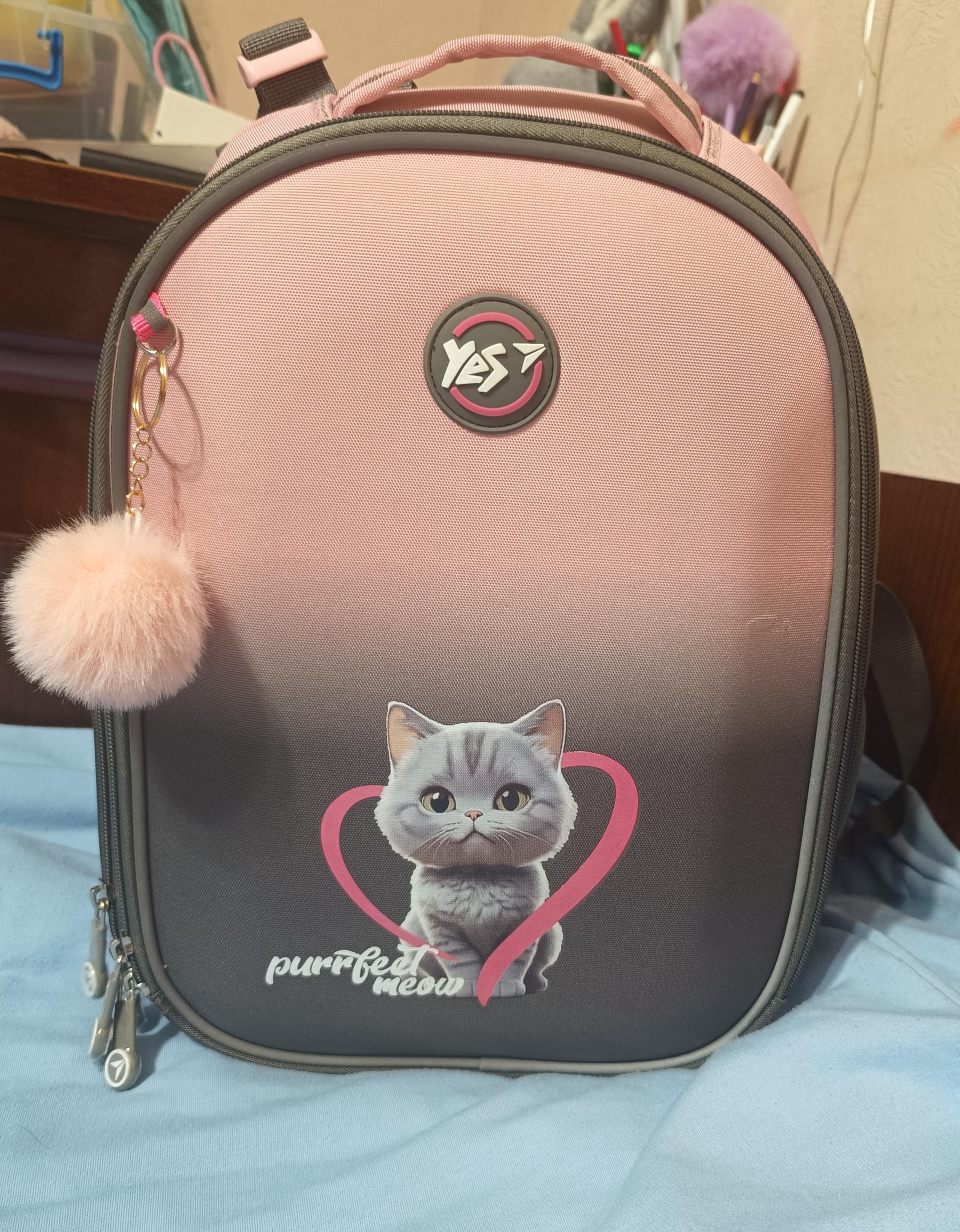 Фото: Рюкзак каркасный YES Н-25 Nice Kitty 550197, отправлено покупателем Юлия Науменко Рюкзак каркасный YES Н-25 Nice Kitty 550197 в реальных условиях использования от покупателя Юлия Науменко.