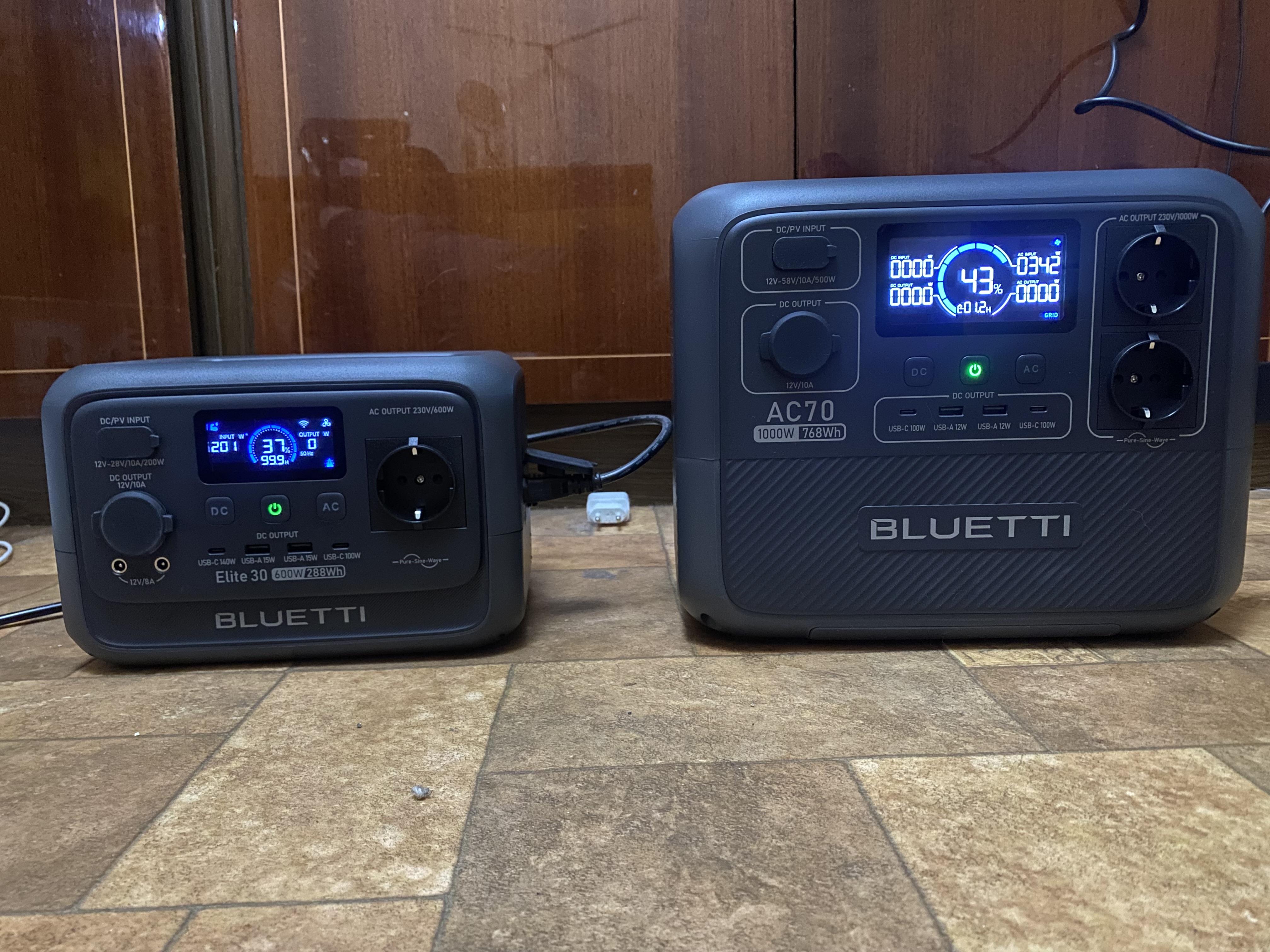 Зарядная станция BLUETTI AC70 (768 Вт·ч) в реальных условиях использования от покупателя Олексій.