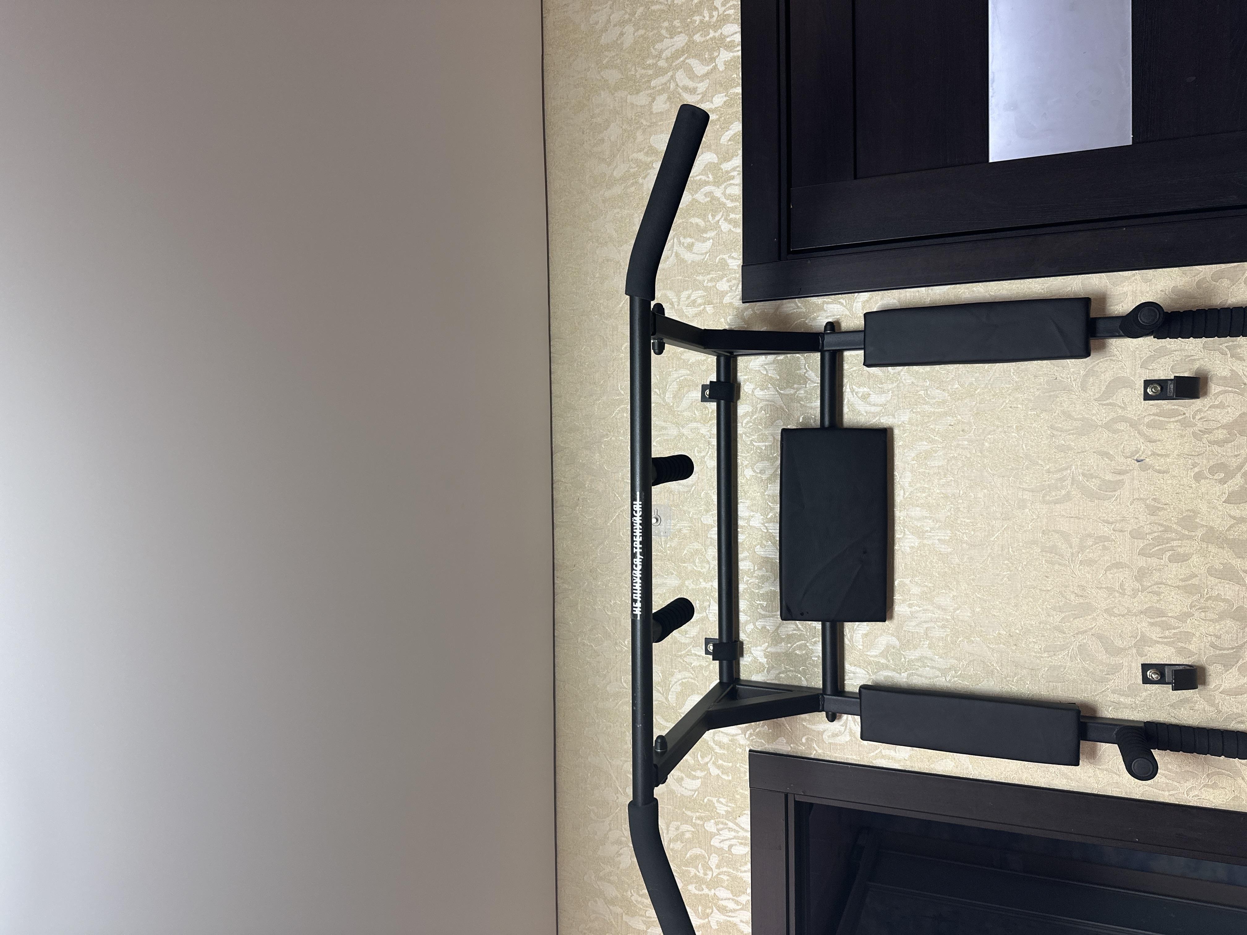 Турник-брусья PowerPullUp Черный (p3041-black) в реальных условиях использования от покупателя Оксана.
