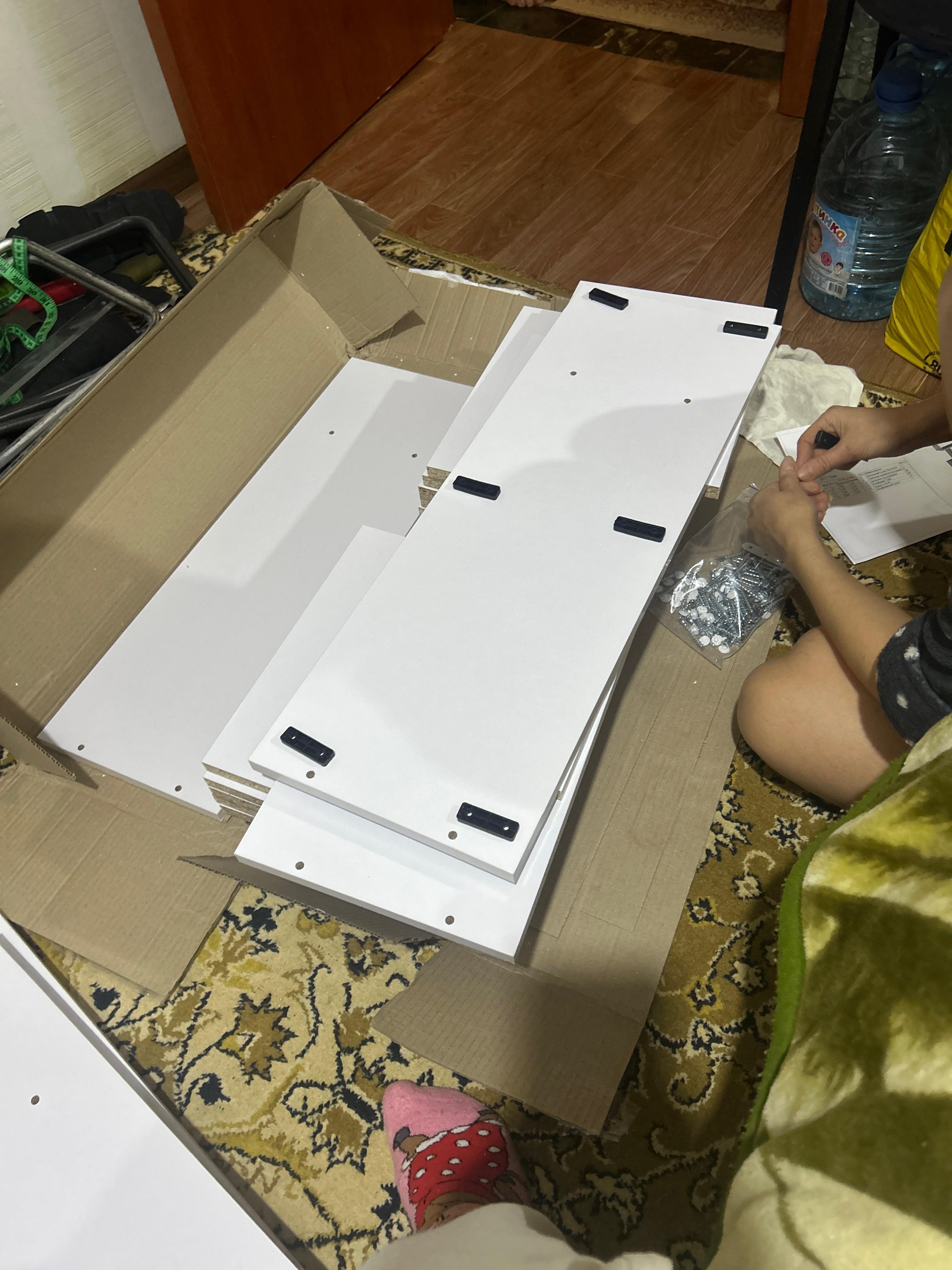 Стелаж для книг та декору на 6 комірок GT-56 700х238х1920 мм Білий у реальних умовах використання від покупця Анна.