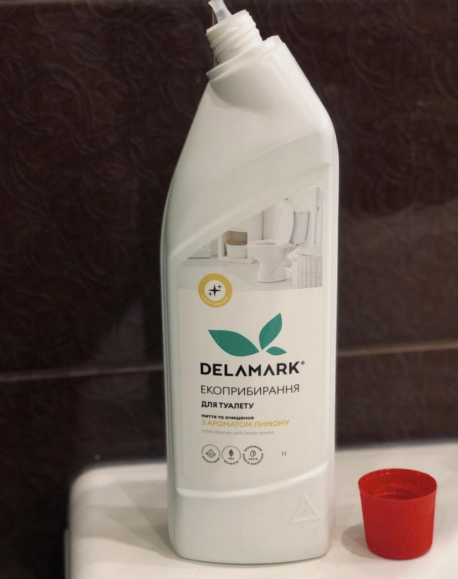 Средство DeLaMark для туалета с ароматом лимона 1 л в реальных условиях использования от пользователя Вікторія.