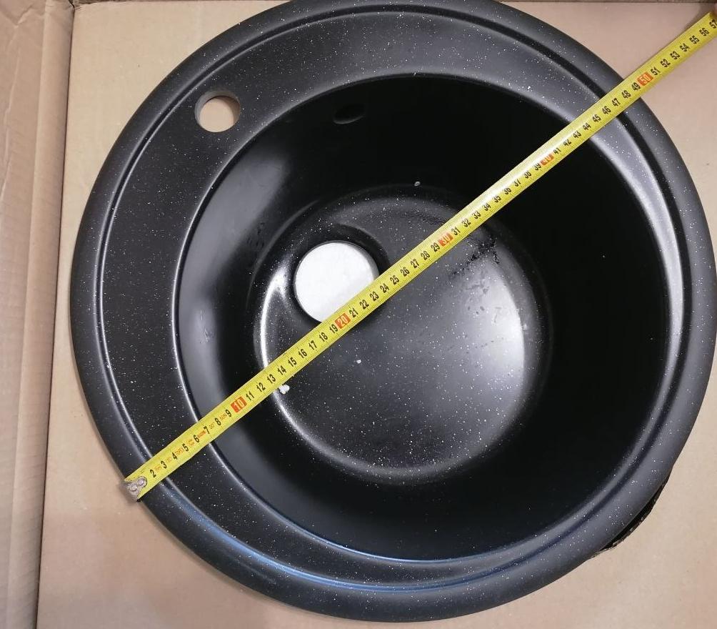 Мойка для кухни Stella Vena гранитная с краном Черный в реальных условиях использования от покупателя Лєніє.