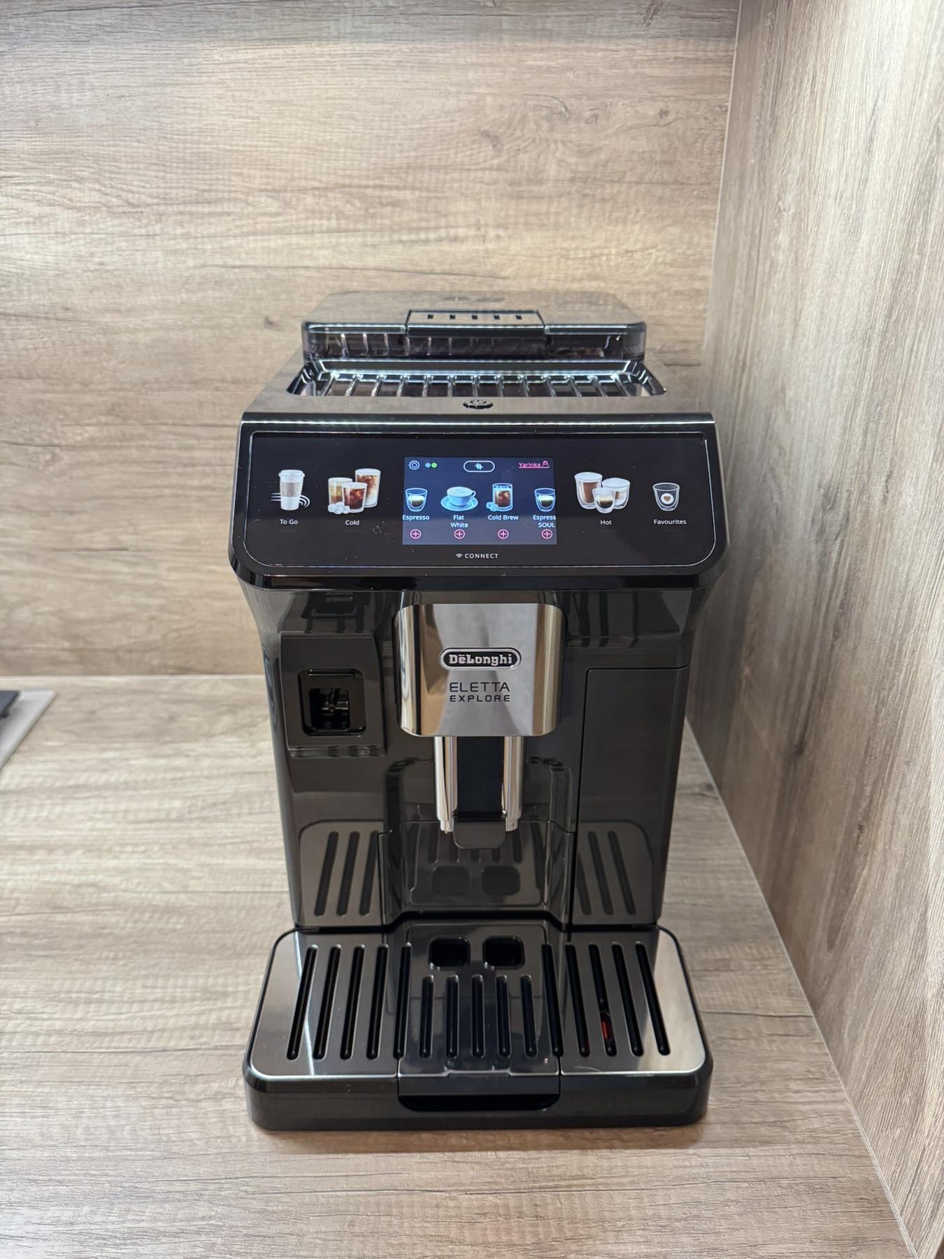 Кофемашина Delonghi ECAM450.65.G Eletta Explore в реальных условиях использования от покупателя Михайло.