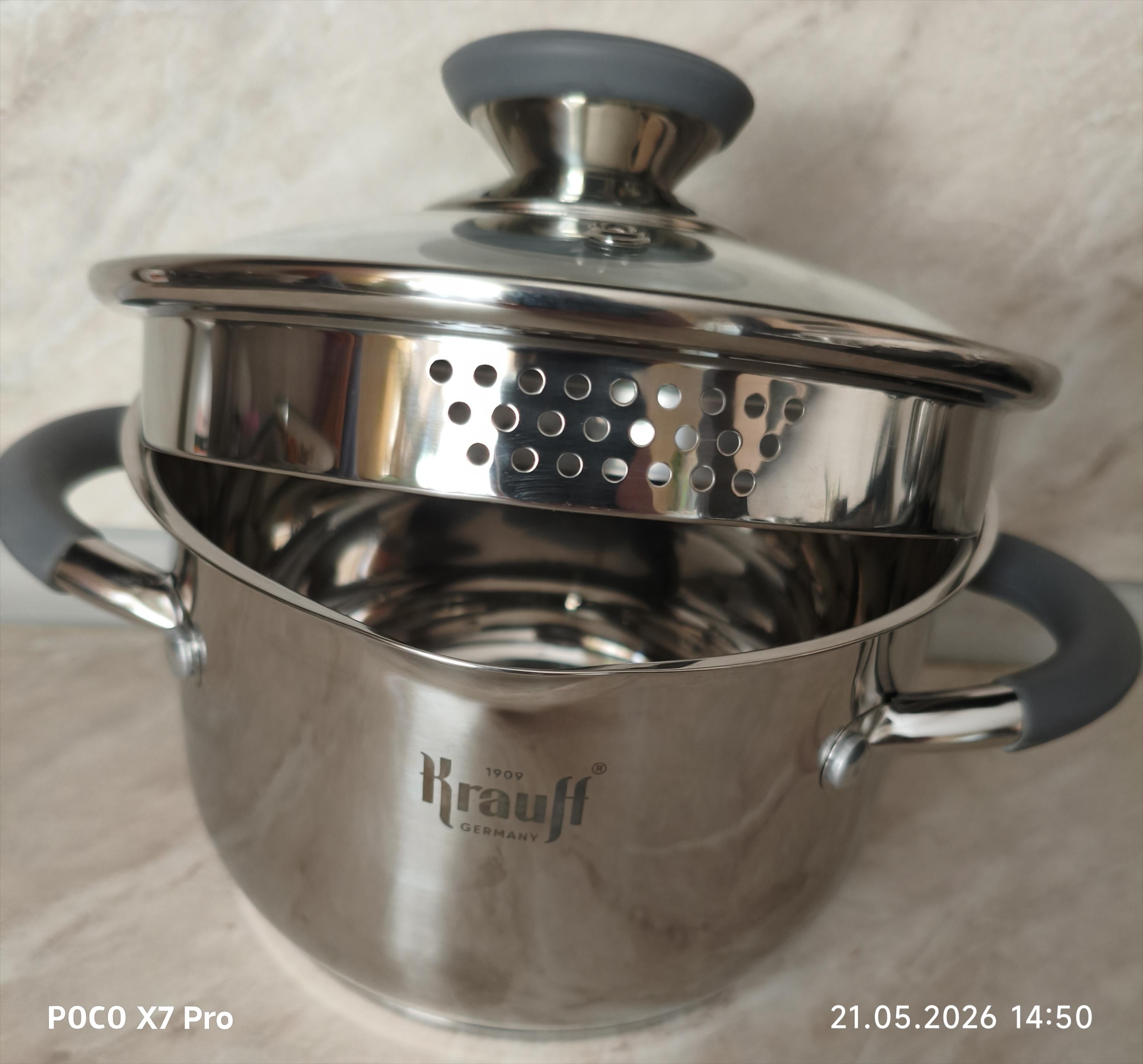 Кастрюля Krauff Moxie 2 л 26-238-009 в реальных условиях использования от пользователя Людмила Евтушенко.