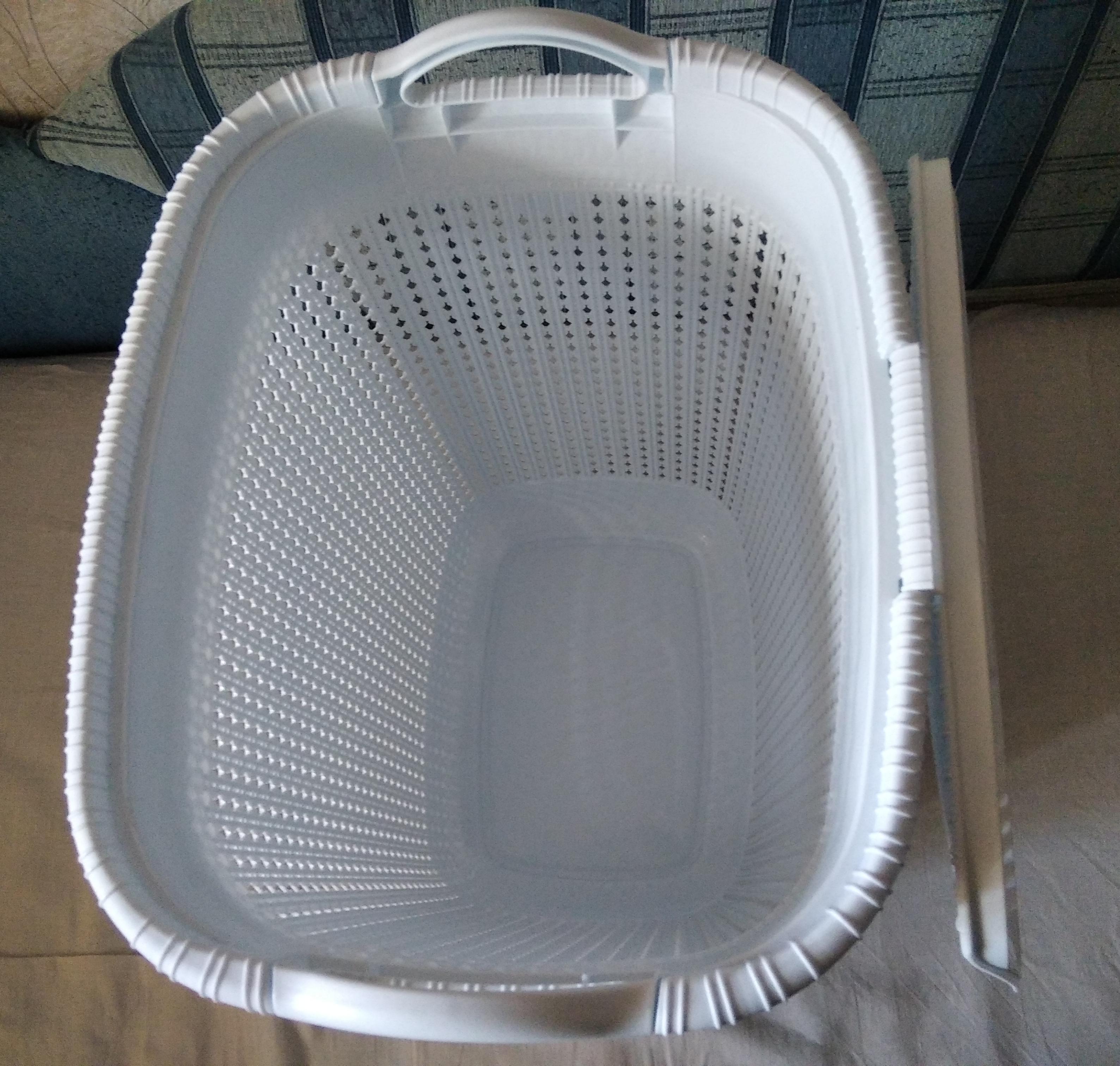 Корзина для белья RIO KNIT 439х357х583 мм 65 л белый в реальных условиях использования от пользователя Марія.