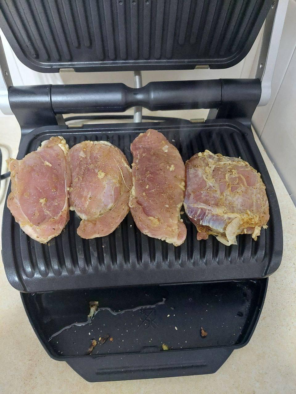 Гриль-барбекю Tefal OptiGrill Initial GC706D34 в реальных условиях использования от пользователя Аліна  Жук.