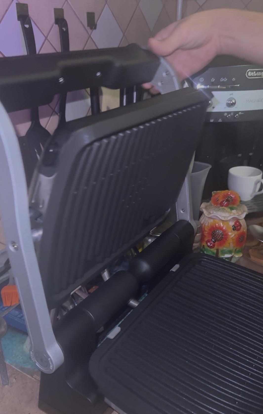 Фото: Гриль-барбекю Tefal OptiGrill+ GC712D34, надіслане користувачем Жанна Гриль-барбекю Tefal OptiGrill+ GC712D34 у реальних умовах використання від користувача Жанна.