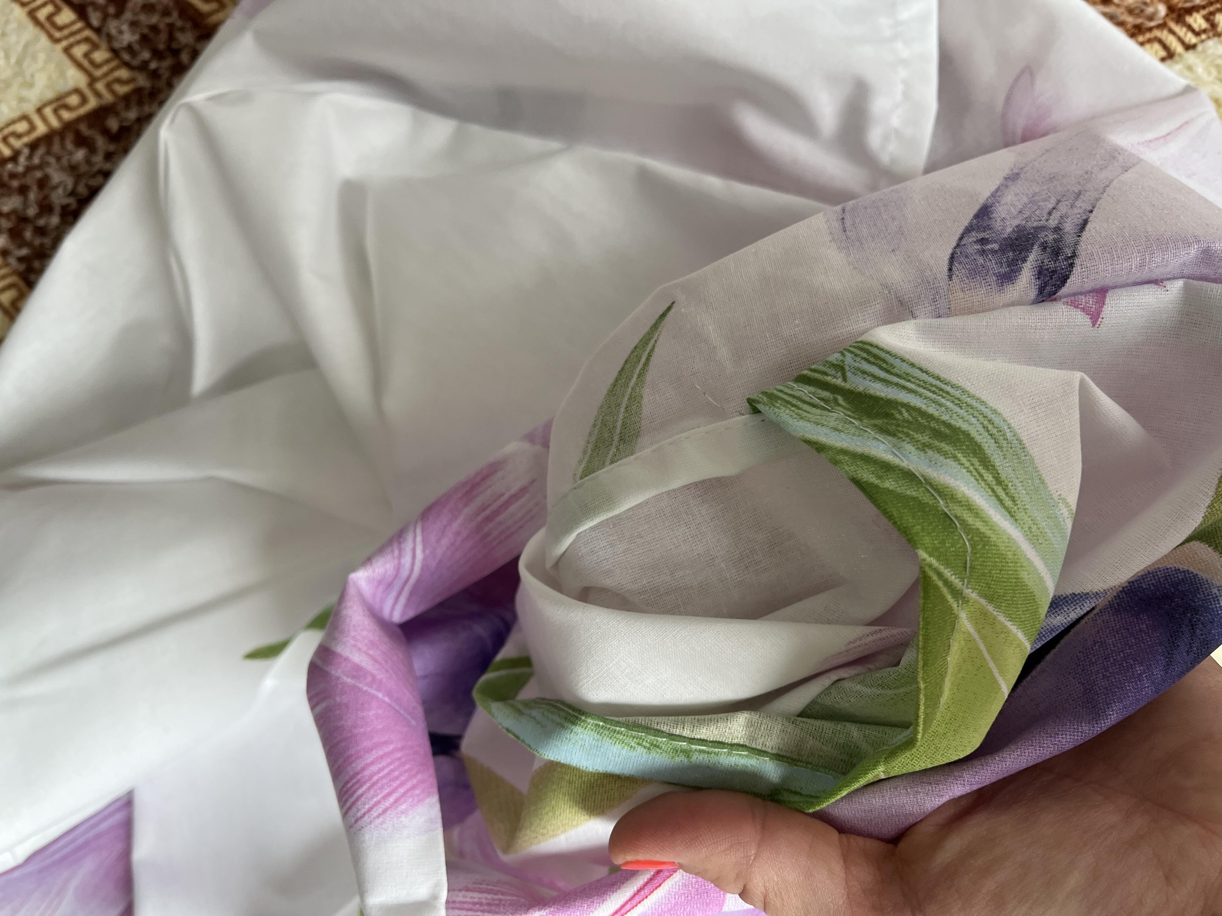 Фото: Комплект постільної білизни Тюльпановий сон ранфорс євро/наволочки 50х70 см (2677), надіслане покупцем Вікторія Комплект постільної білизни Тюльпановий сон ранфорс євро/наволочки 50х70 см (2677) у реальних умовах використання від покупця Вікторія.