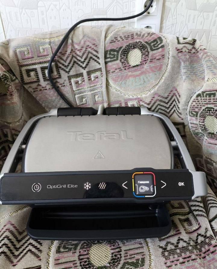 Гриль-барбекю Tefal OptiGrill Elite GC750D30 у реальних умовах використання від користувача Грімчак Оксана.