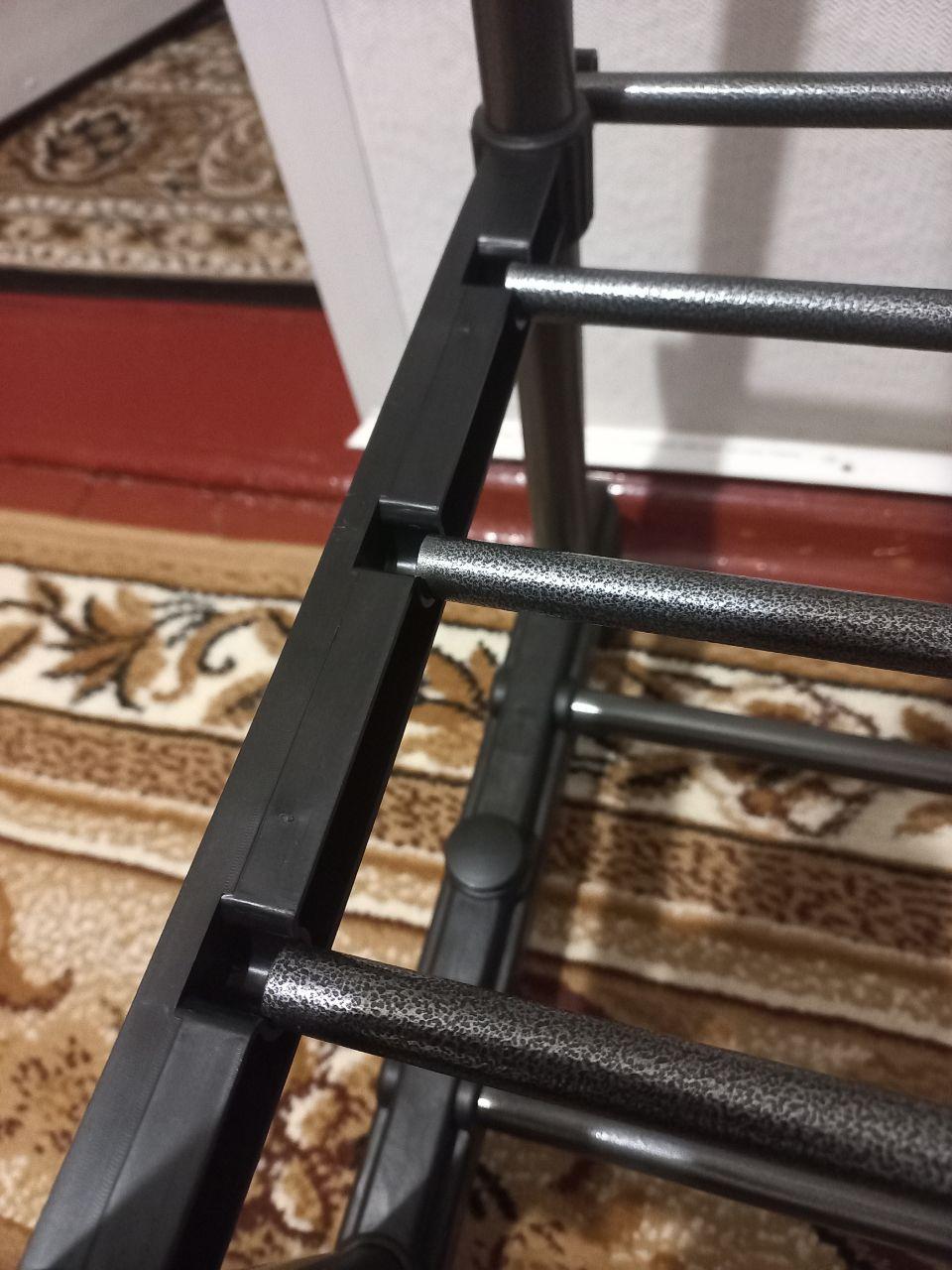 Вешалка для одежды Double Pole 5 JL-DSG-8645 с полками для обуви (16057) в реальных условиях использования от пользователя Владислав.