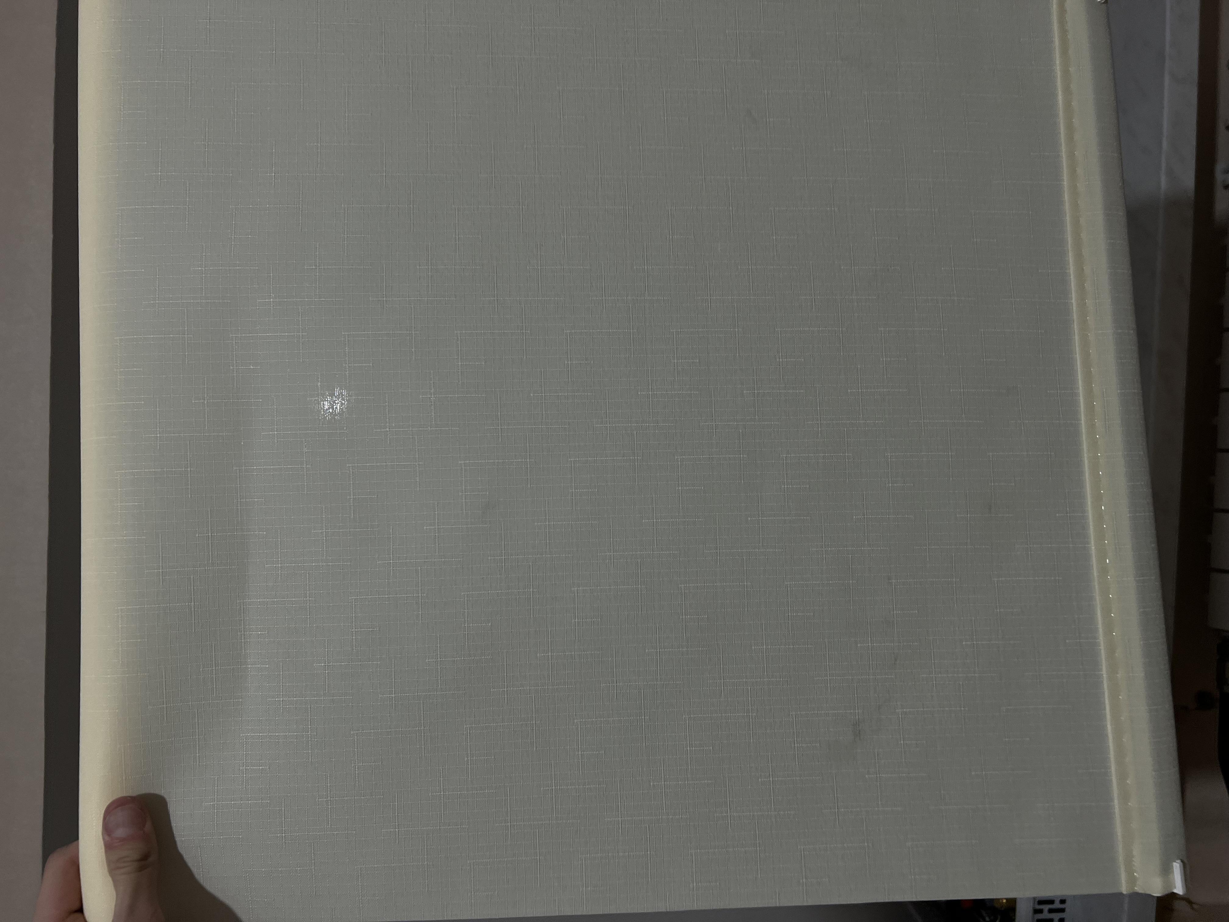 Ролета мини Delfa Лен 43x160 см шампань в реальных условиях использования от покупателя Марк.