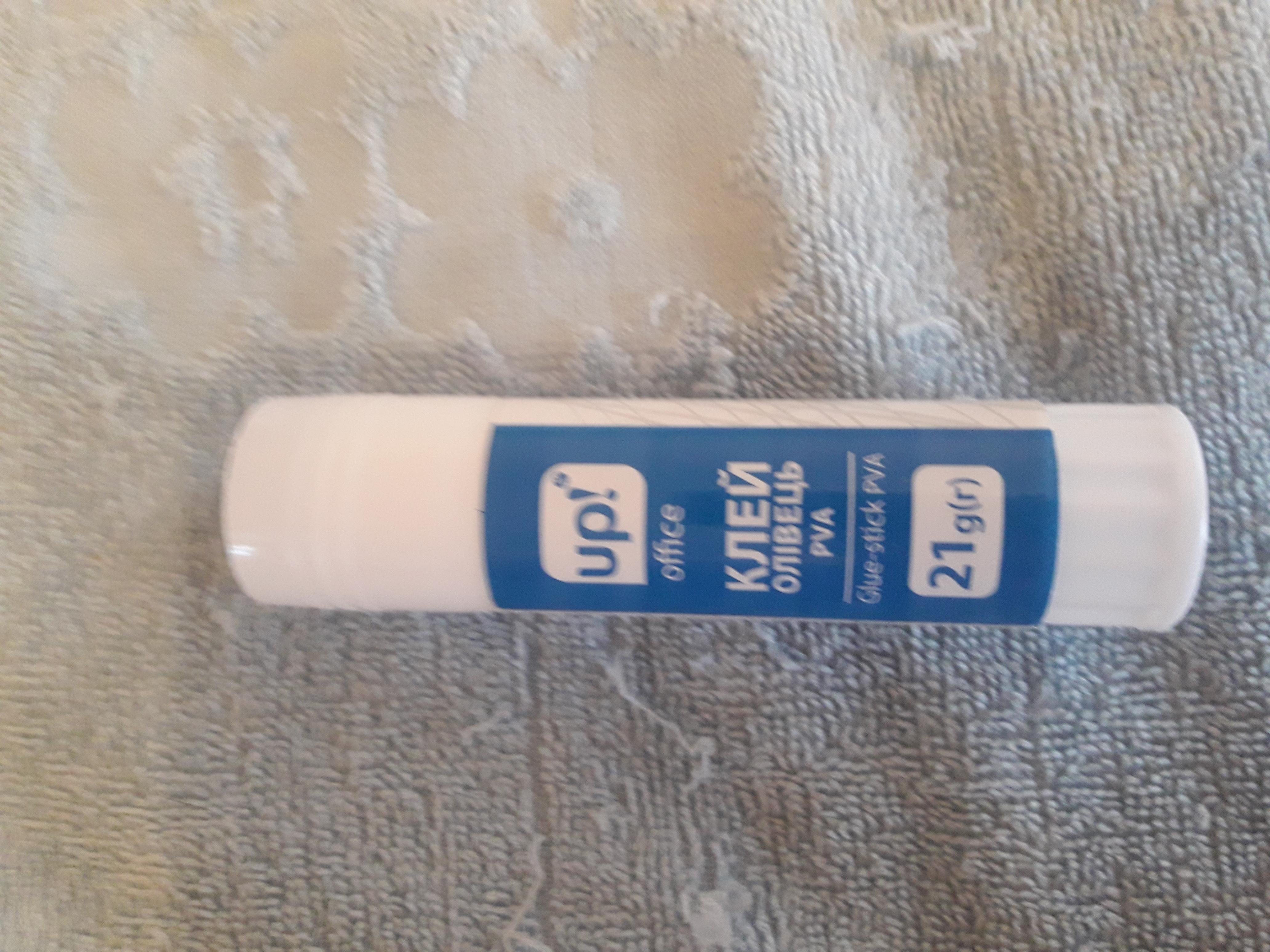 Клей-карандаш 36 г UP! (Underprice) в реальных условиях использования от покупателя Олена.