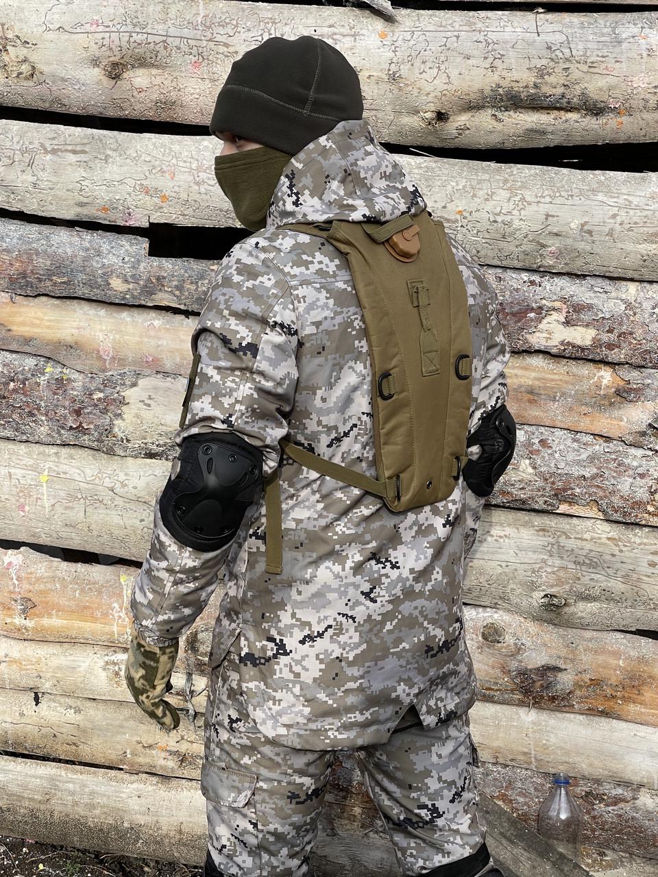 Рюкзак гидратор военная 2,5 л Хаки светлый (Intr-1483531092-1) - фото 2 Рюкзак гидратор военная 2,5 л Хаки светлый (Intr-1483531092-1) - фото 2