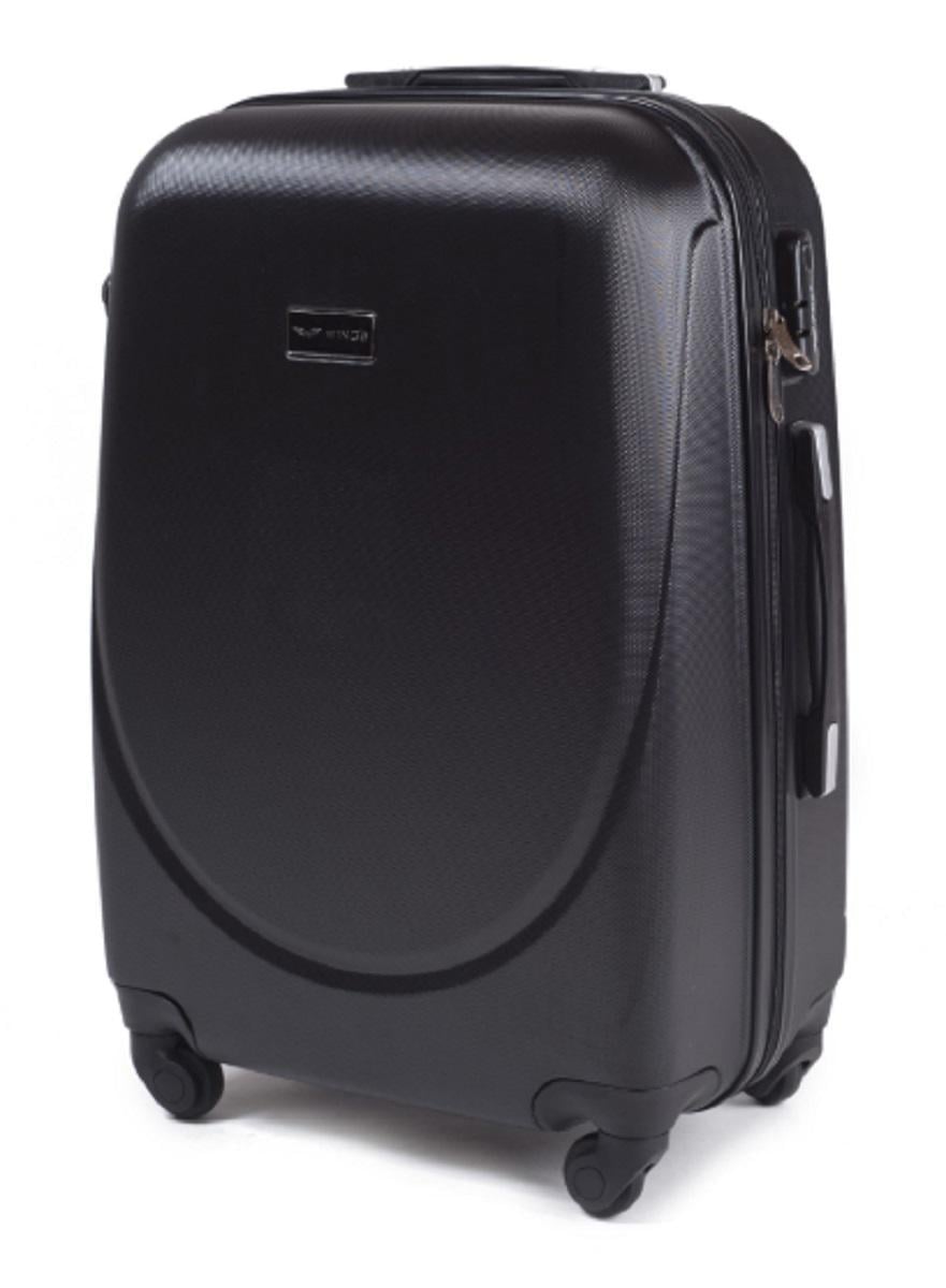 Чемодан Wings 310 пластиковый большой с расширением Черный (Wp00068)