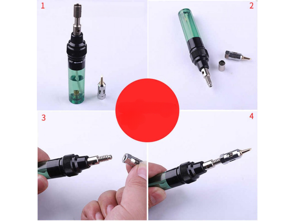 Паяльник газовий HT-F01 для паяння дорогоцінних металів 100-1300°C 80W-120W Зелений (11381js) - фото 9 Паяльник газовий HT-F01 для паяння дорогоцінних металів 100-1300°C 80W-120W Зелений (11381js) - фото 9