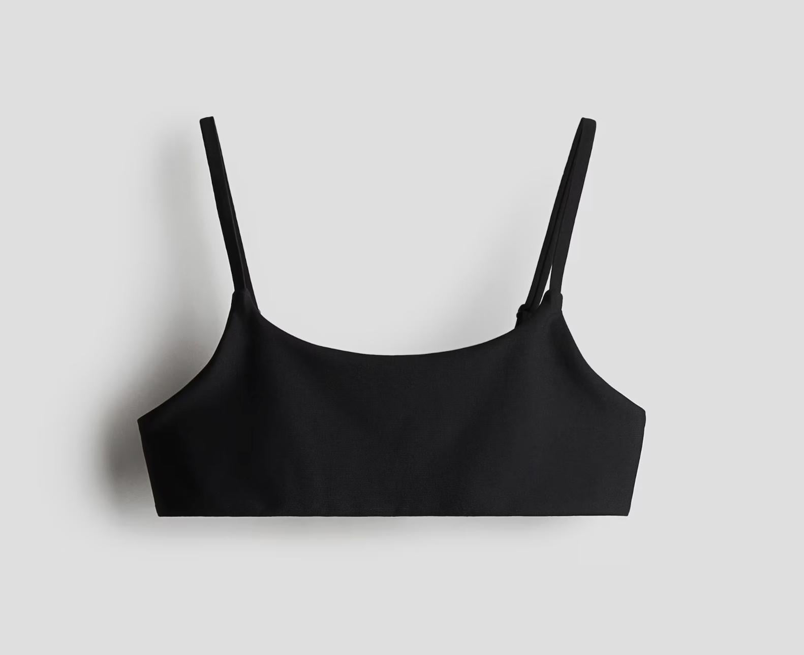 Купальный топ H&M 1259617 134-140 см Черный