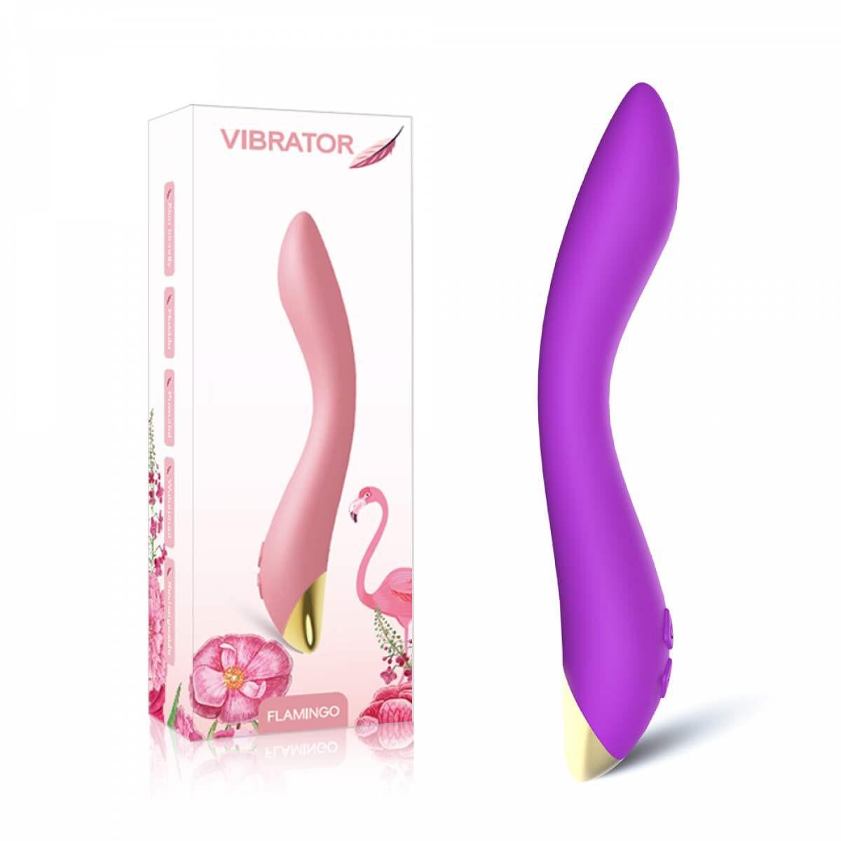 Вибратор для точки г Flamingo с 9 режимами вибрации USB 22 см (violet_rud_90) Вибратор для точки г Flamingo с 9 режимами вибрации USB 22 см (violet_rud_90)