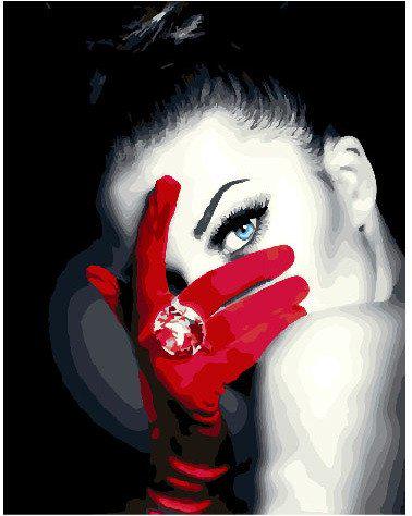 Картина по номерам Brushme Загадочная девушка (GX25665)