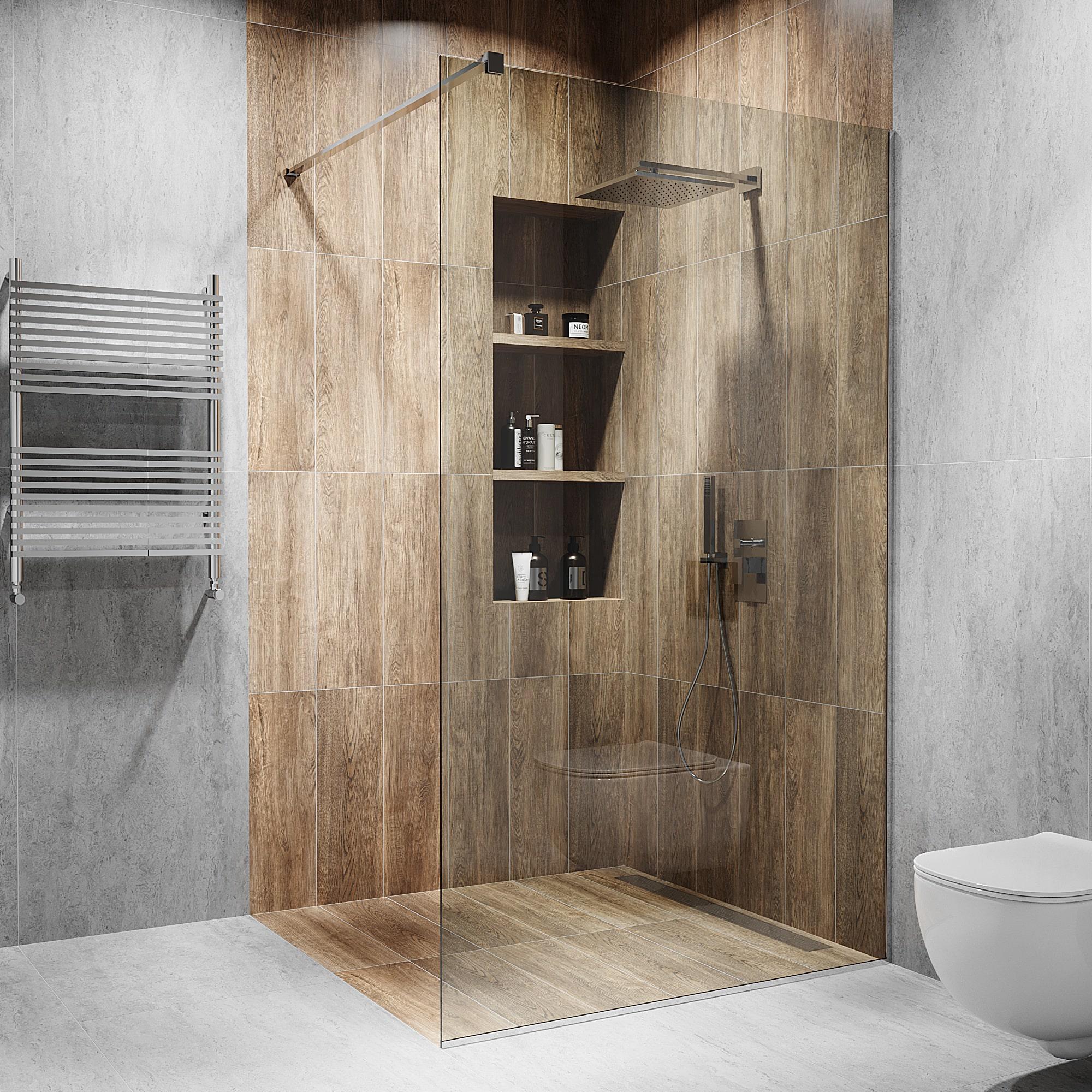 Душова перегородка S-Mix скляна 1000х2000 мм