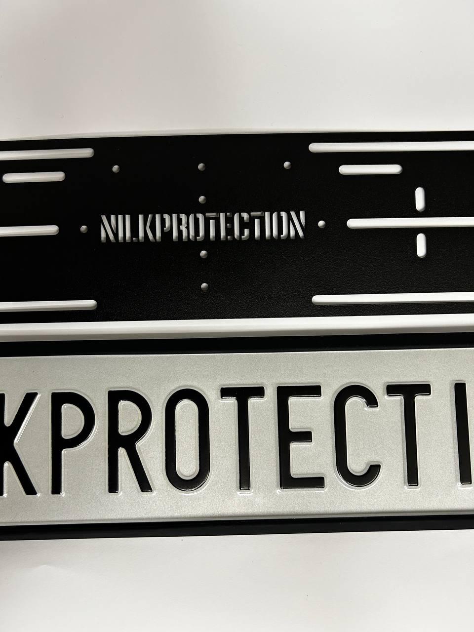 Рамка номерного знаку NilkProtection силіконова магнітна EU Чорний (RMS0001) - фото 9