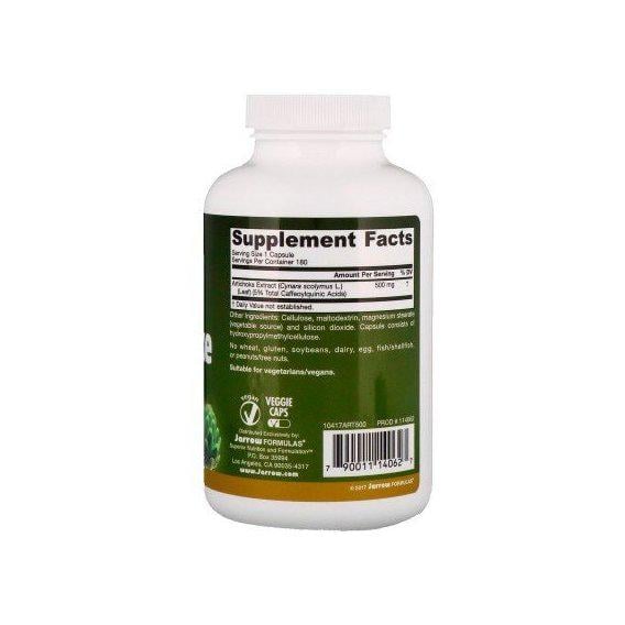 Артишок Jarrow Formulas Artichoke 500 мг 180 Veg Caps - фото 2