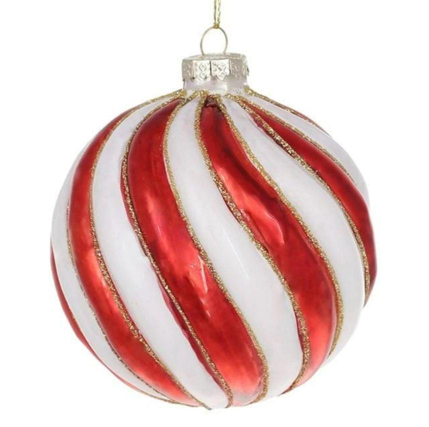 Набор стеклянных шариков 10 см 4 шт. (12591)