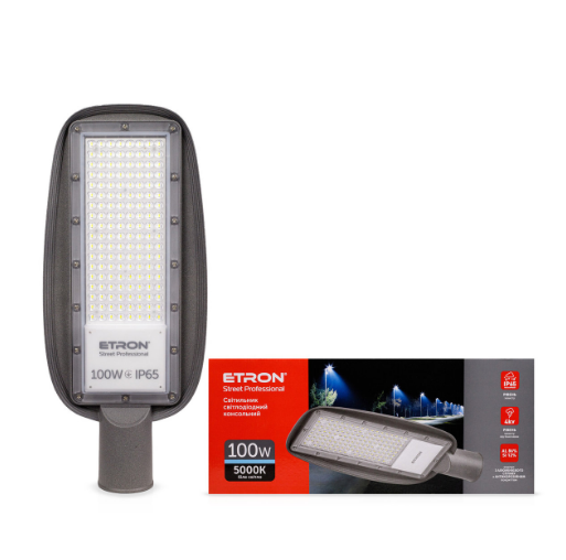 Ліхтар вуличний консольний ETRON Street Professional 100W IP65 (25498805)