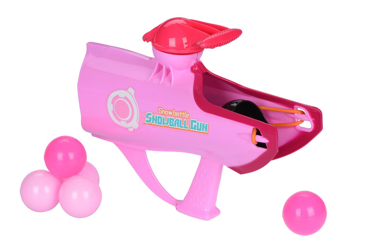 Бластер для дівчаток Same Toy сніжки та кулі Pink (iz15604)