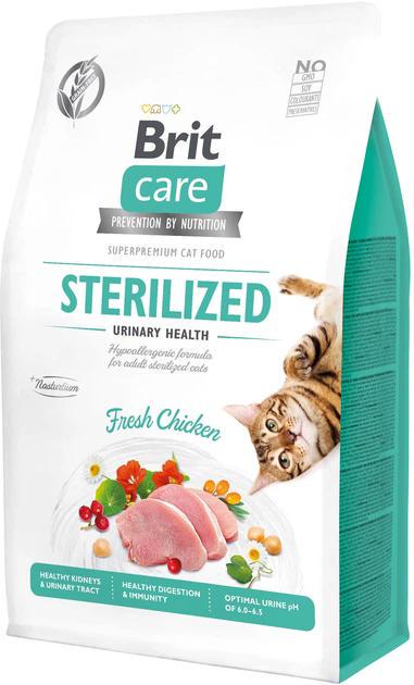 Корм сухой для стерилизованных кошек Brit Care Cat GF Sterilized Urinary Health с курицей 2 кг
