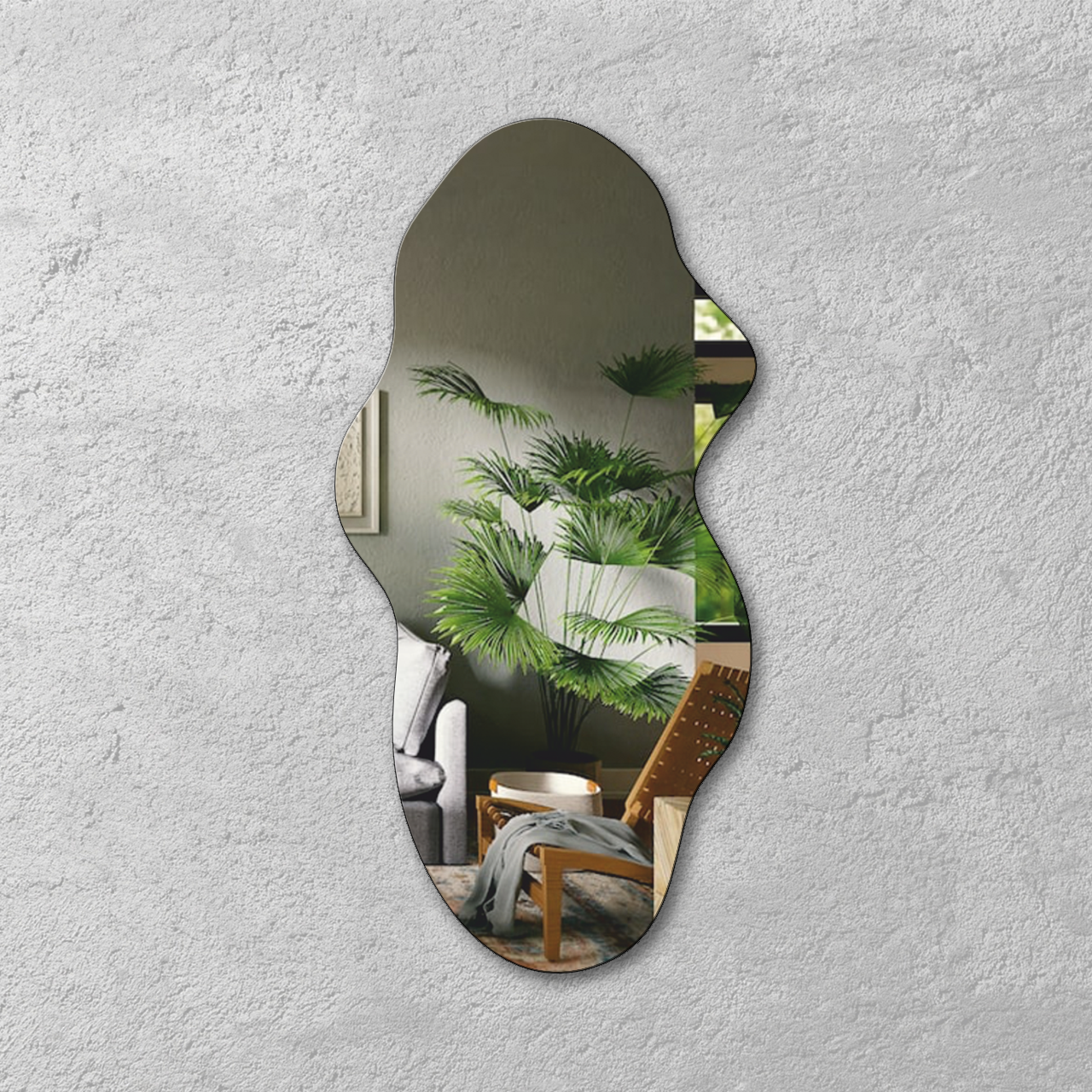 Дзеркало настінне фігурне №12 1400х700 мм (27568499)