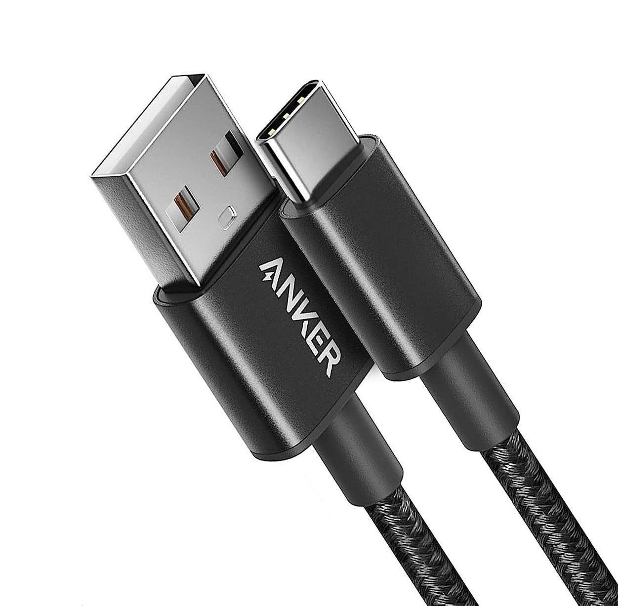 Кабель Anker Premium Nylon-Braided USB A to USB C 2.0 15W 1.8 м