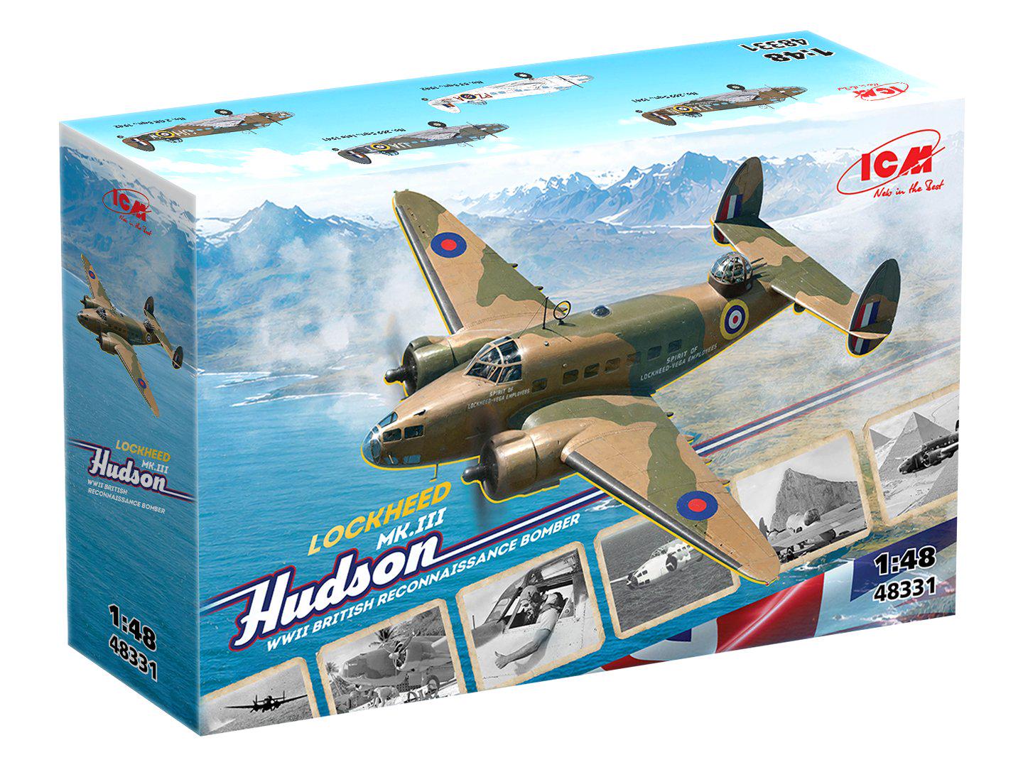 Сборная модель ICM самолета Lockheed Hudson Mk III масштаб 1:48 (48331) Сборная модель ICM самолета Lockheed Hudson Mk III масштаб 1:48 (48331)