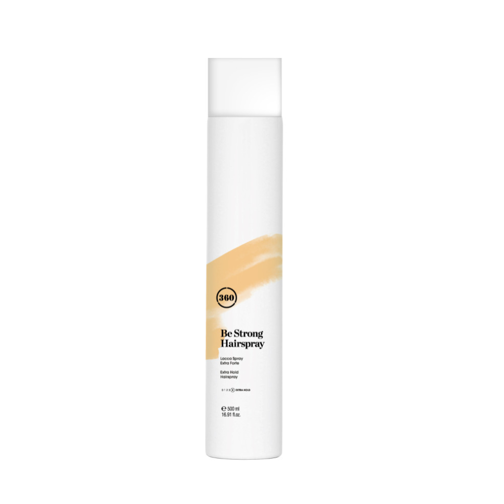 Лак для укладки волосся дуже сильної фіксації 360 Be Strong Hairspray 500 мл