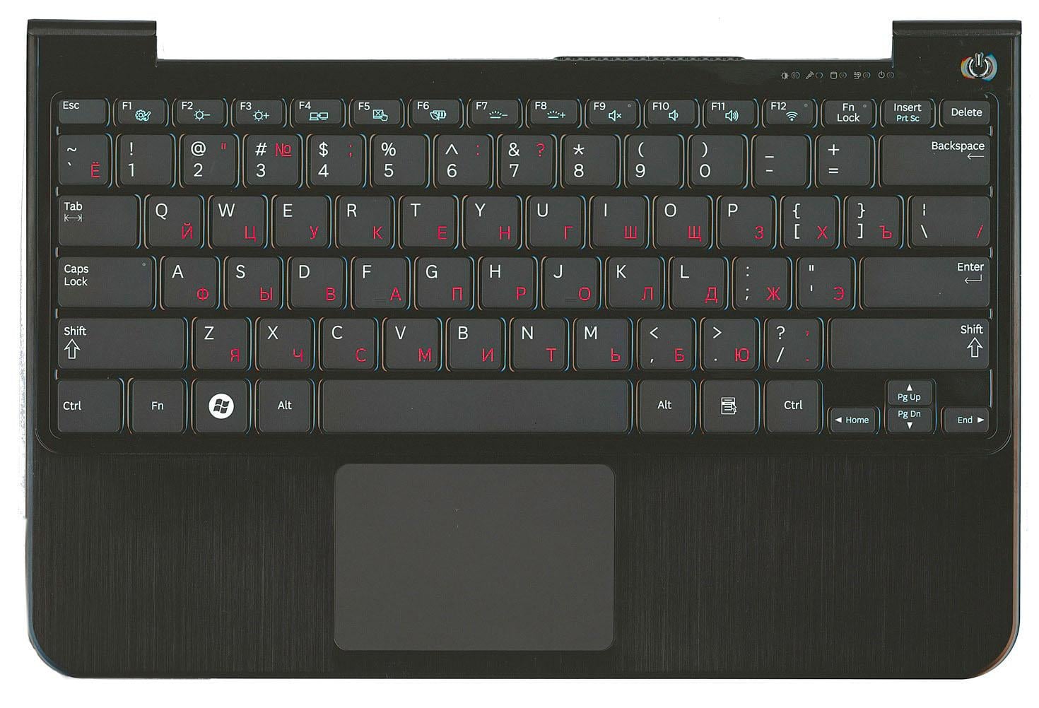 Клавиатура для ноутбука Samsung NP900X1B Black TopCase Black