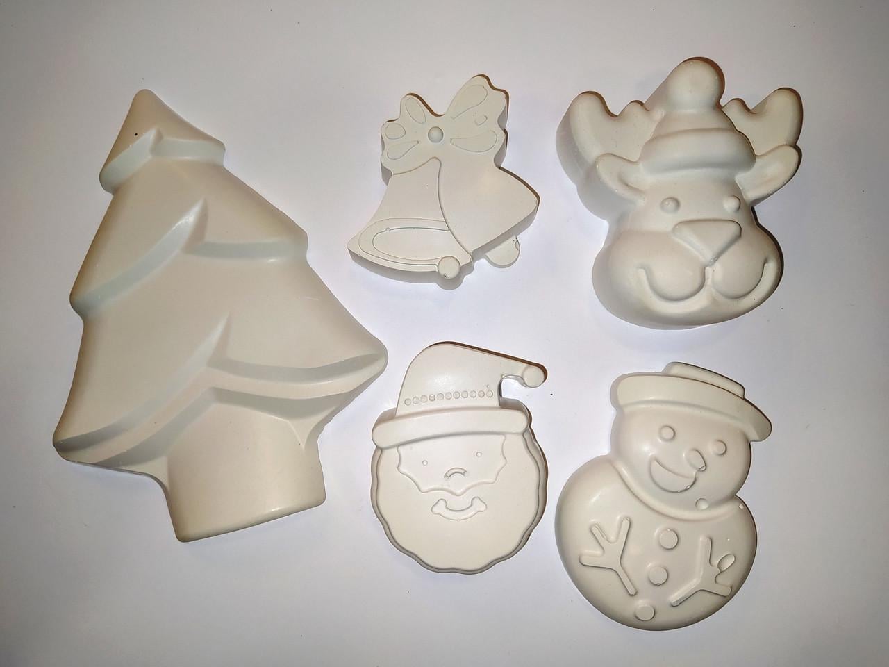 Фігурки для розмальовки 3D PandClub Новий рік 5 шт. (NG100)
