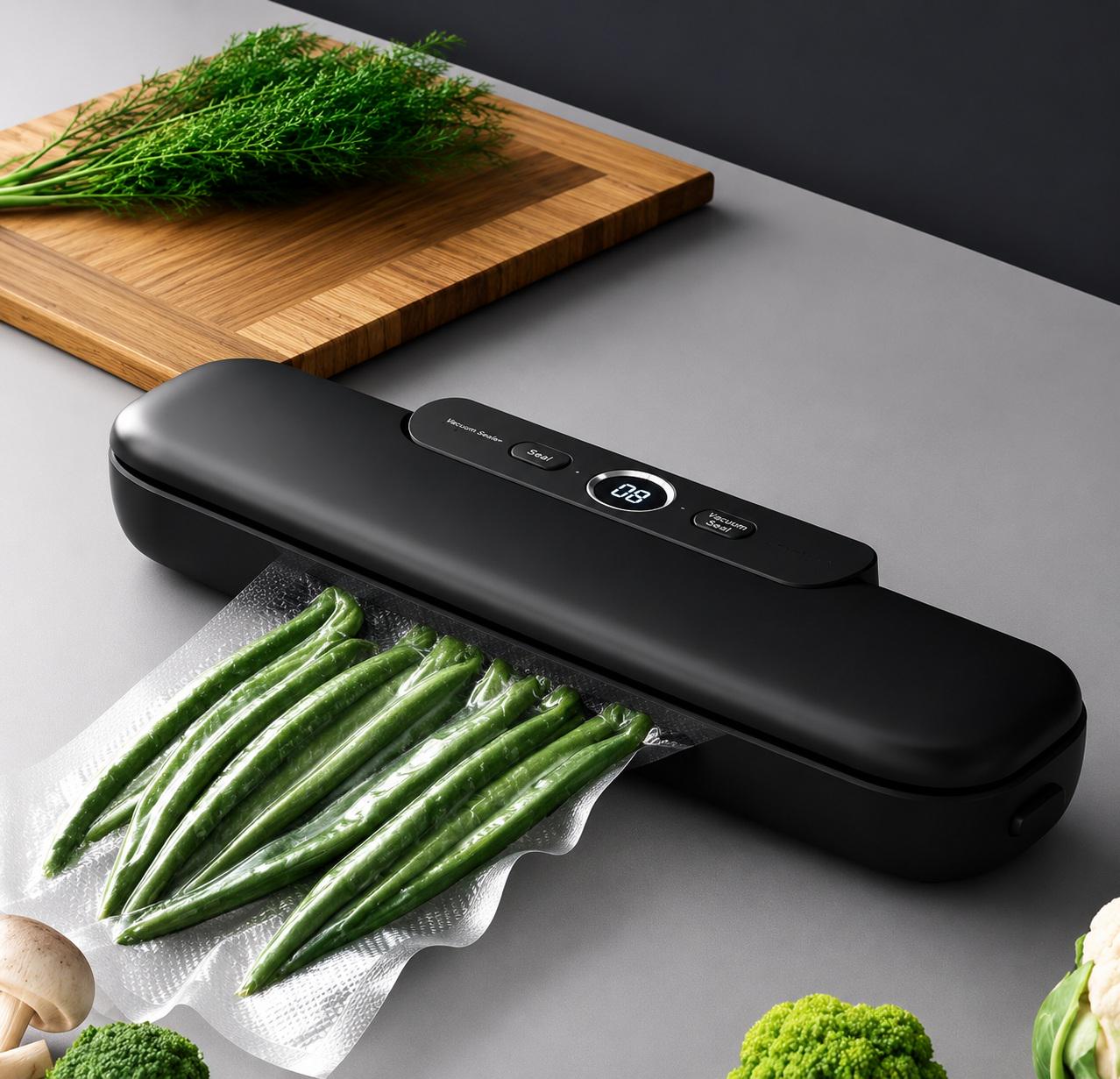 Вакуумный упаковщик для продуктов Vacuum Sealer ZKFK-001 вакуумный 90 Вт Черный (376391) Вакуумный упаковщик для продуктов Vacuum Sealer ZKFK-001 вакуумный 90 Вт Черный (376391)