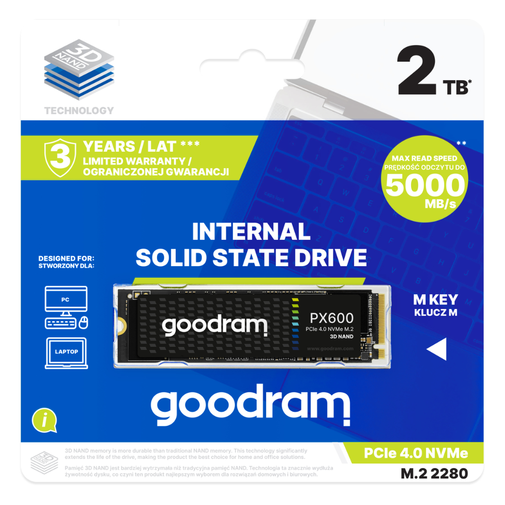 Твердотільний накопичувач Goodram SSDPR-PX600-2K0-80 2 Тб 3D NAND TLC (12586789) - фото 3