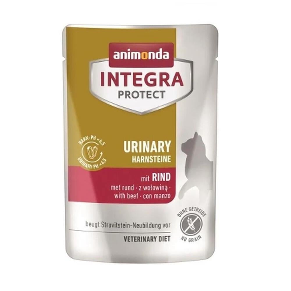Корм ветеринарный влажный Integra Protect Urinary Struvit - pouch with Chicken для кошек при мочекаменной болезни с курицей 85 г (34806674)